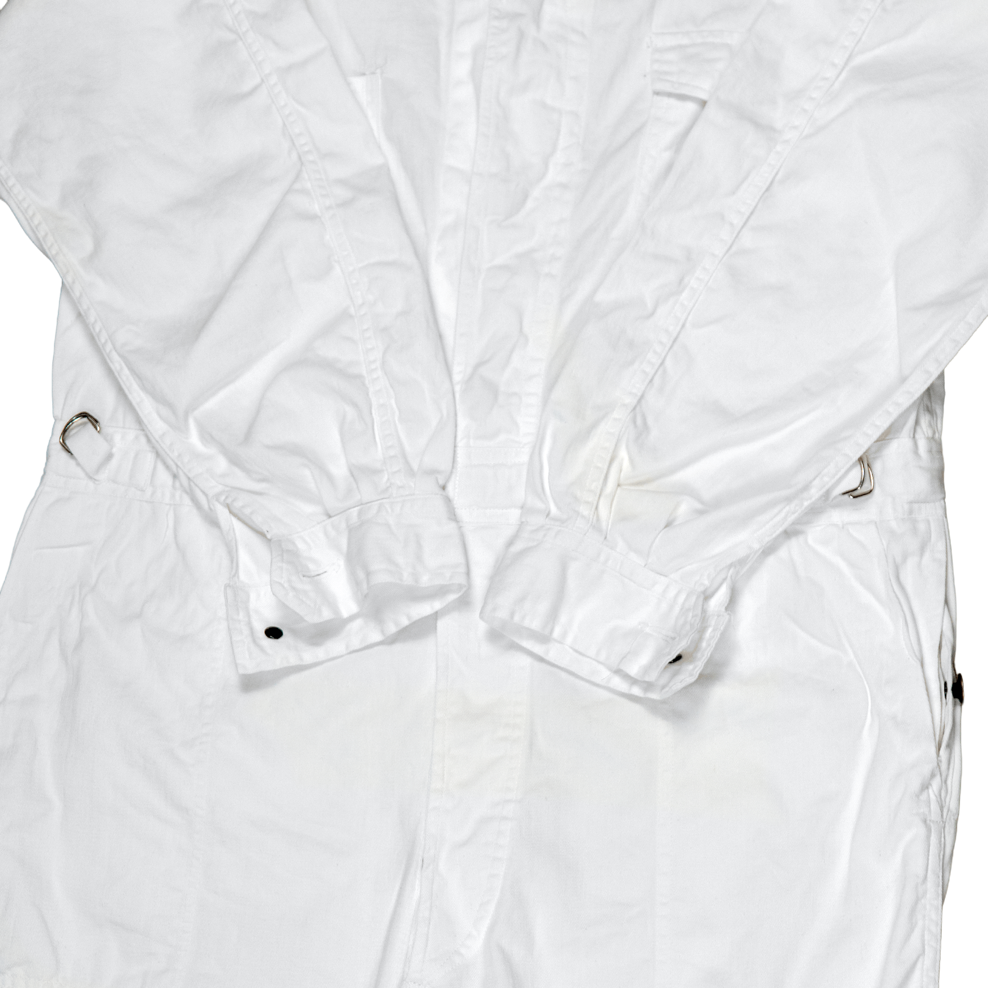 1970s Vintage Showa Era Japan JDM Nissan Tsunagi Coverall Uniform White - Sugoi JDM