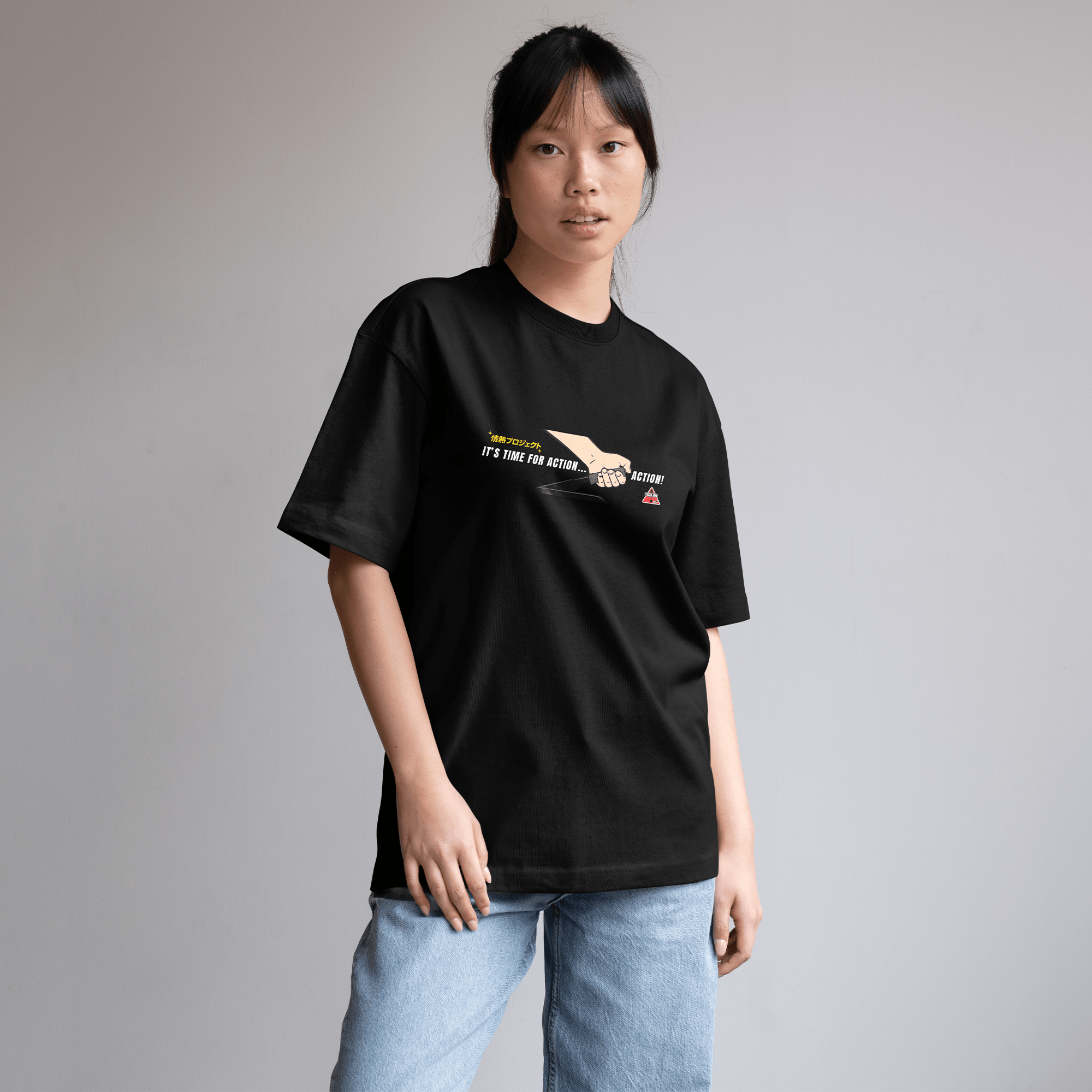 1990s Legacy Caution Wide Turns Sugoi JDM Drift Speed Team Shirt Black - Sugoi JDM