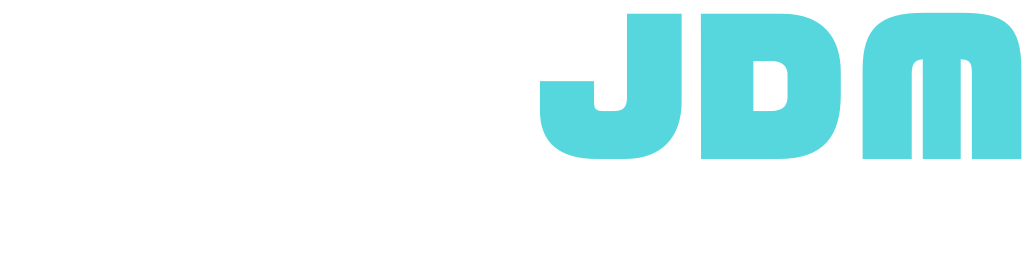 Turquoise 'Sugoi JDM' logo on a white background