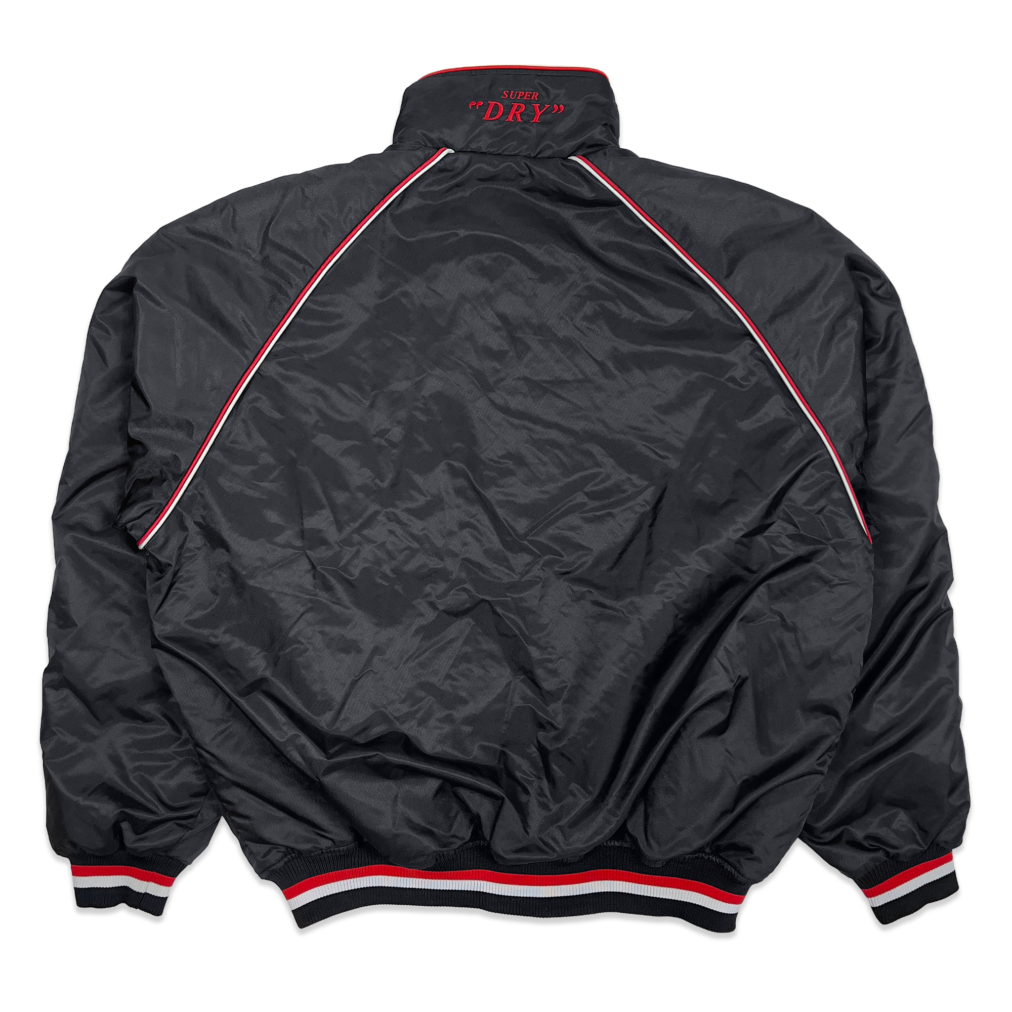 Vintage 1990s Japan Asahi Super Dry Stadium Bomber Jacket Black