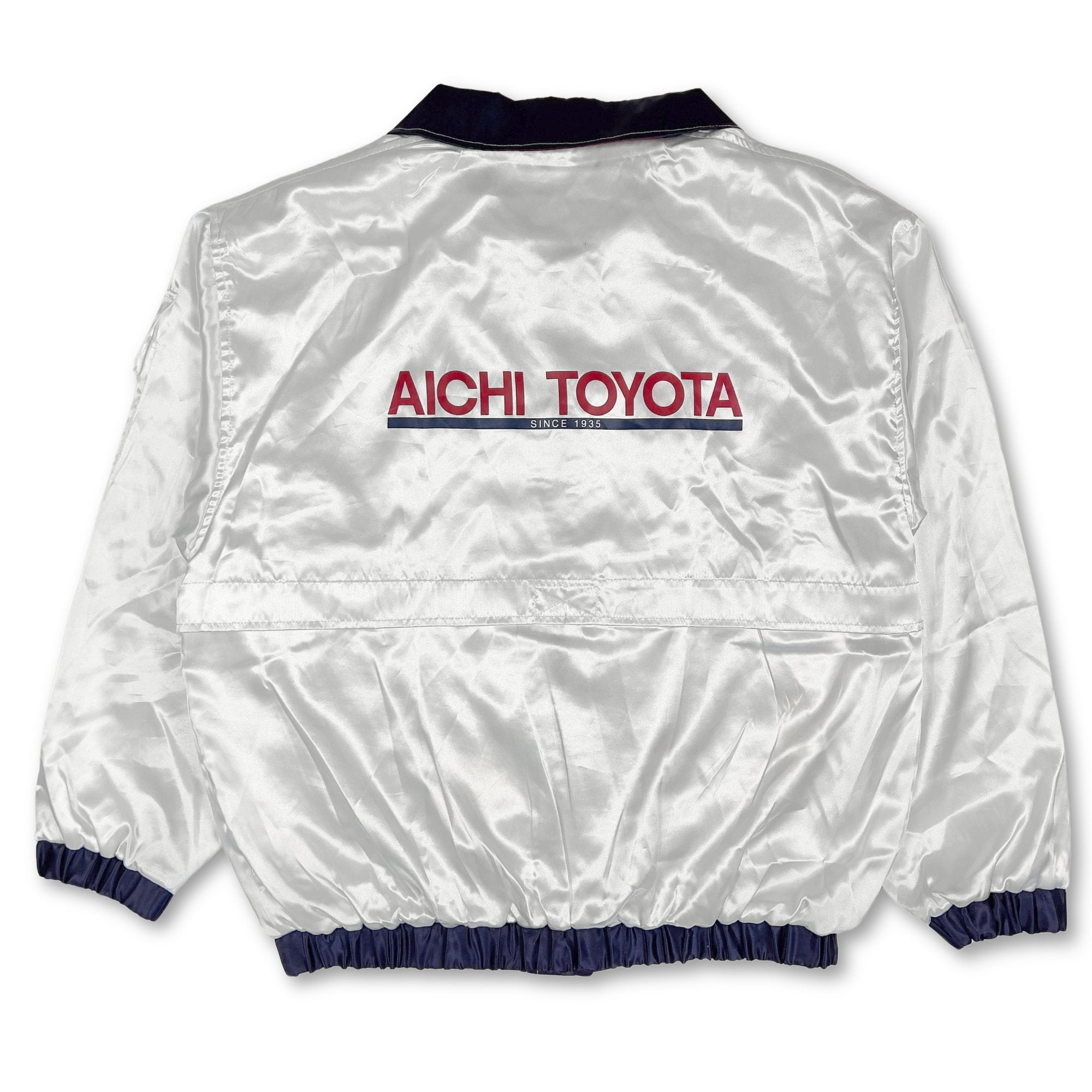 Genuine Japan JDM Aichi Toyota Reflective Safety Staff Jacket White - Sugoi JDM