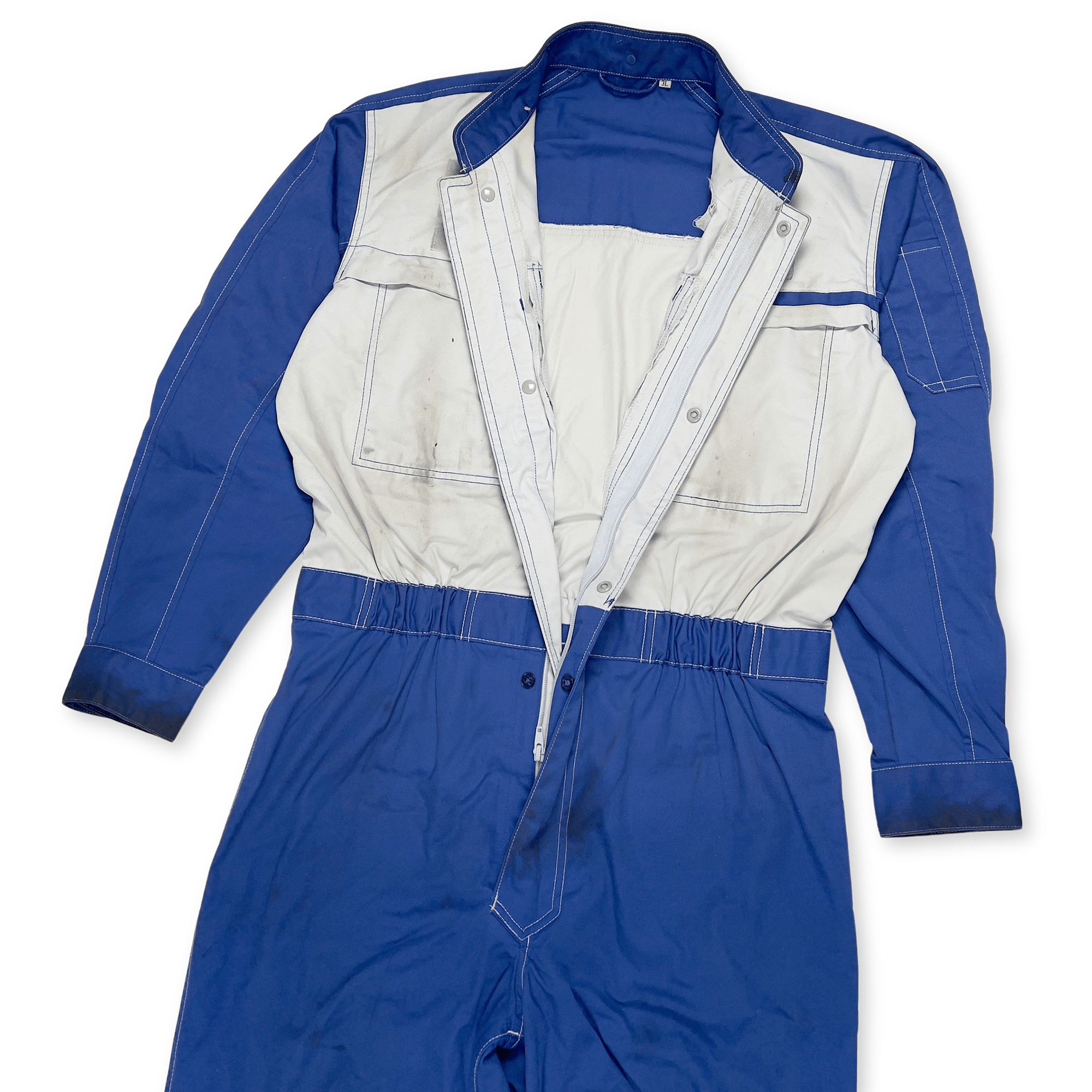 Genuine Retro JDM Japan Nissan Tsunagi Mechanics Coverall Blue - Sugoi JDM