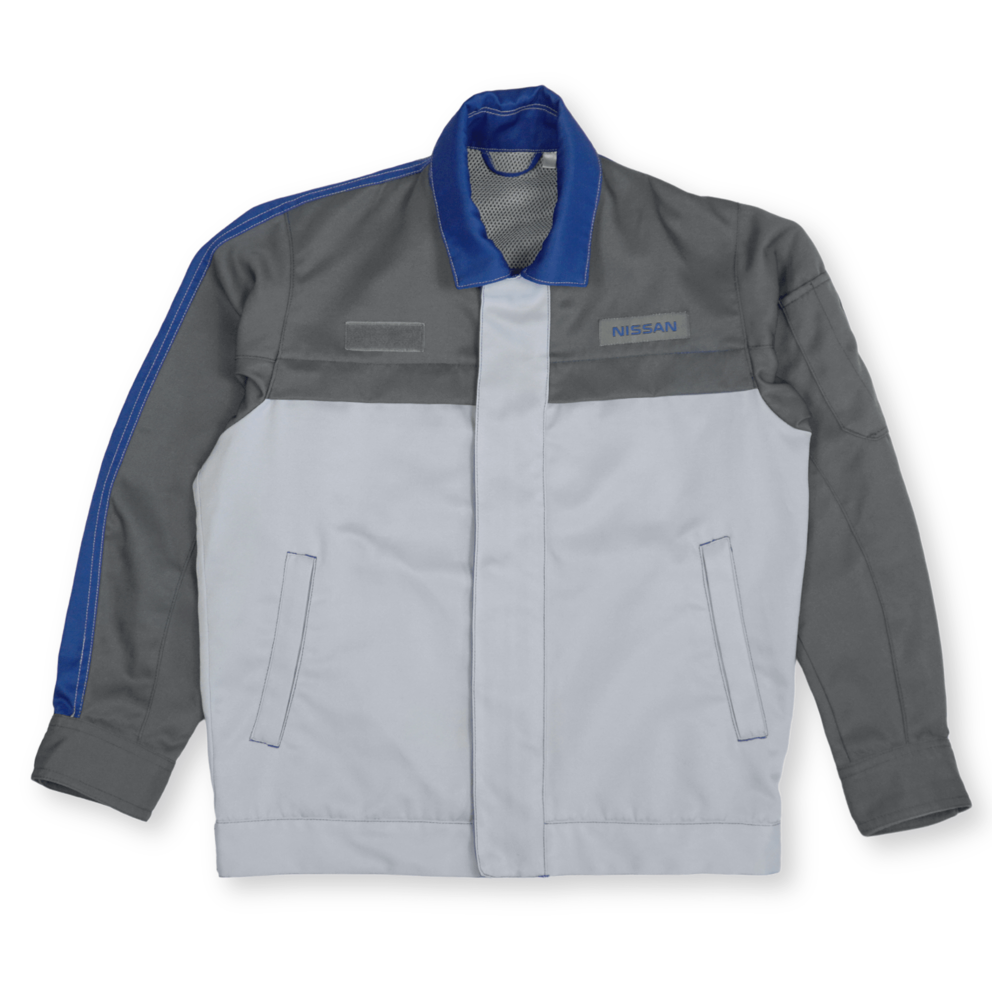 Genuine Vintage JDM Workwear Nissan Japan Mechanic Blue Jacket Coat - Sugoi JDM