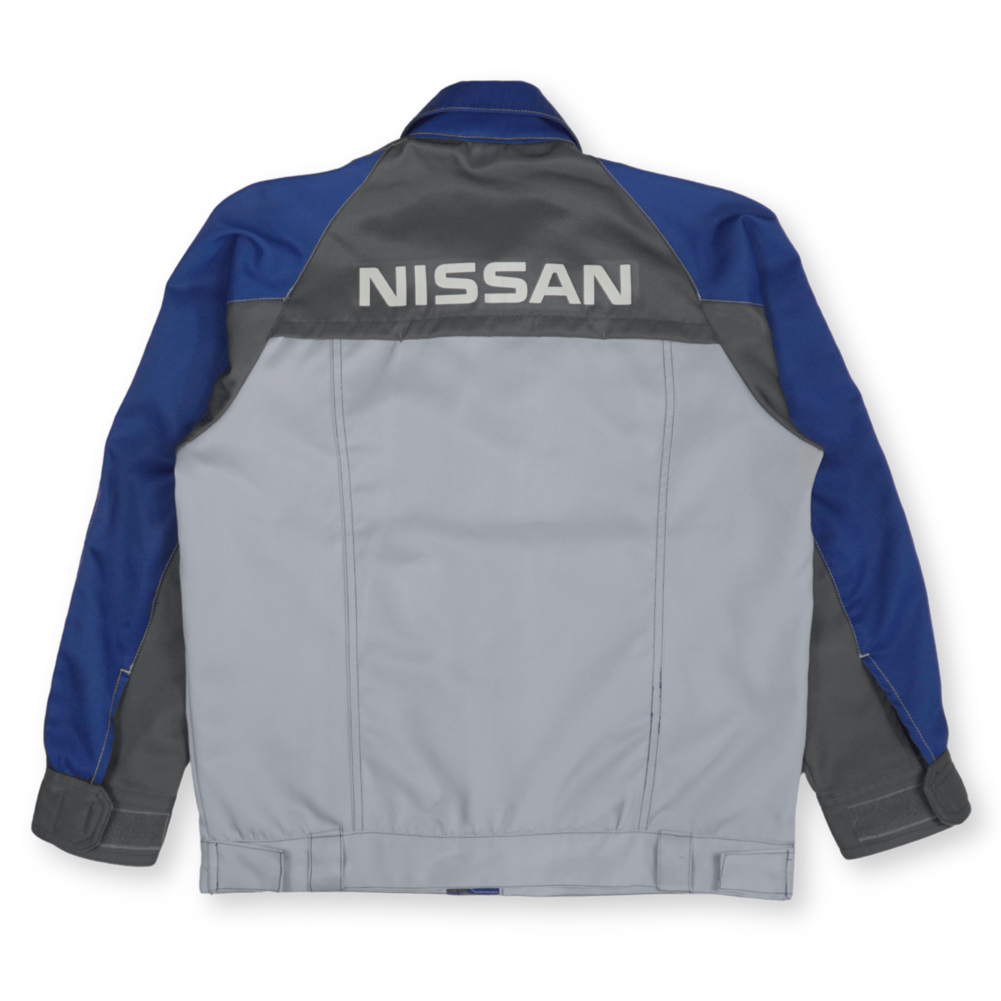 Genuine Vintage JDM Workwear Nissan Japan Mechanic Blue Jacket Coat - Sugoi JDM