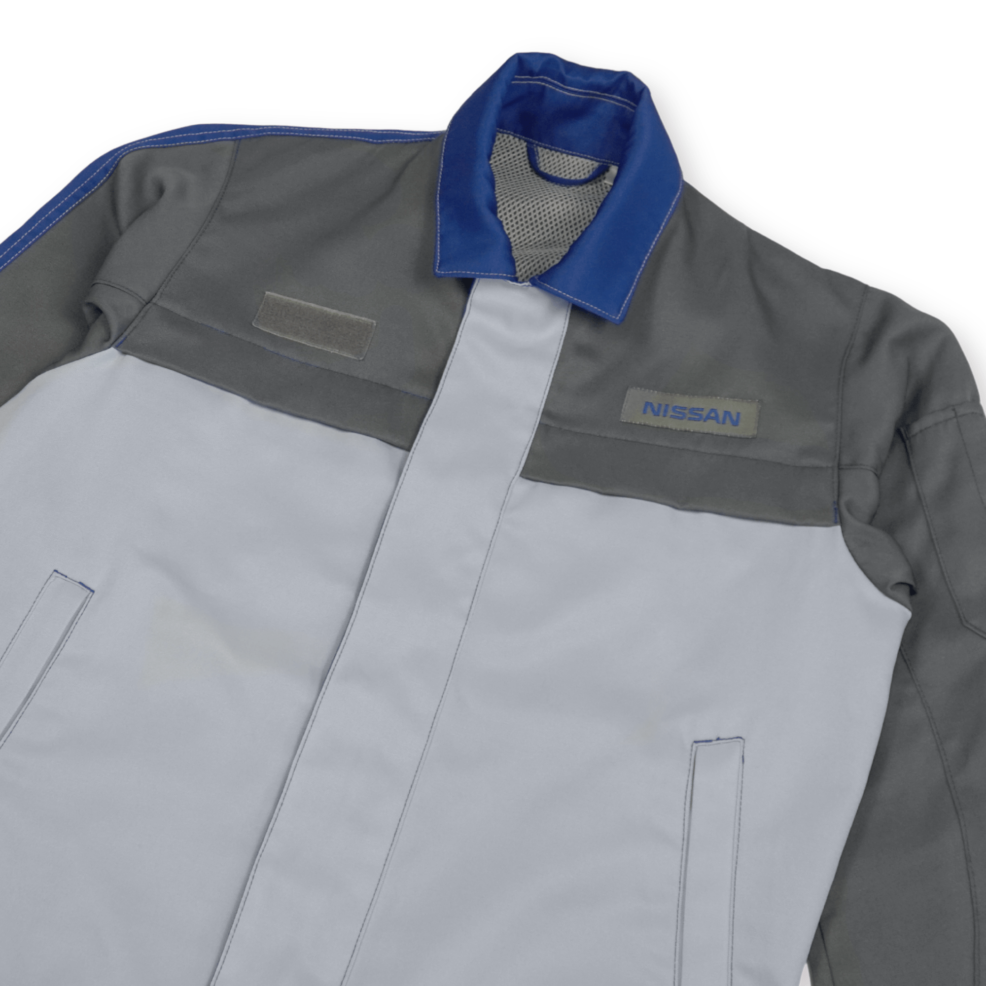 Genuine Vintage JDM Workwear Nissan Japan Mechanic Blue Jacket Coat - Sugoi JDM