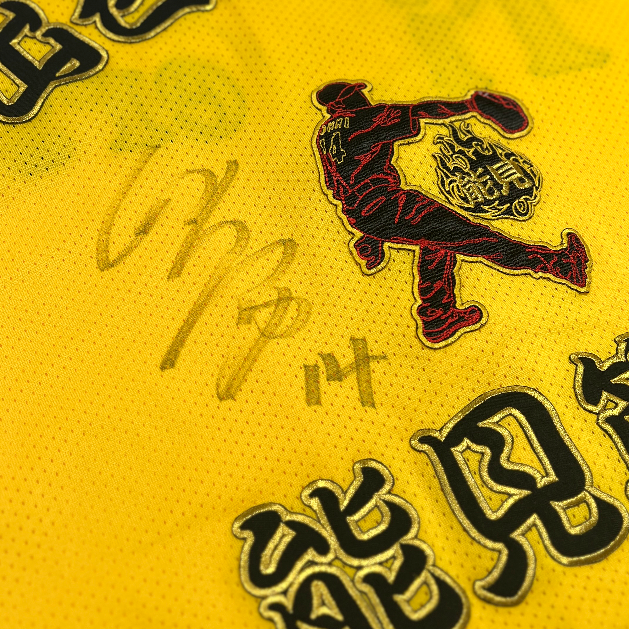 Signed NPB Atsushi Nomi #14 Hanshin Tigers Fan Club Custom Baseball Jersey