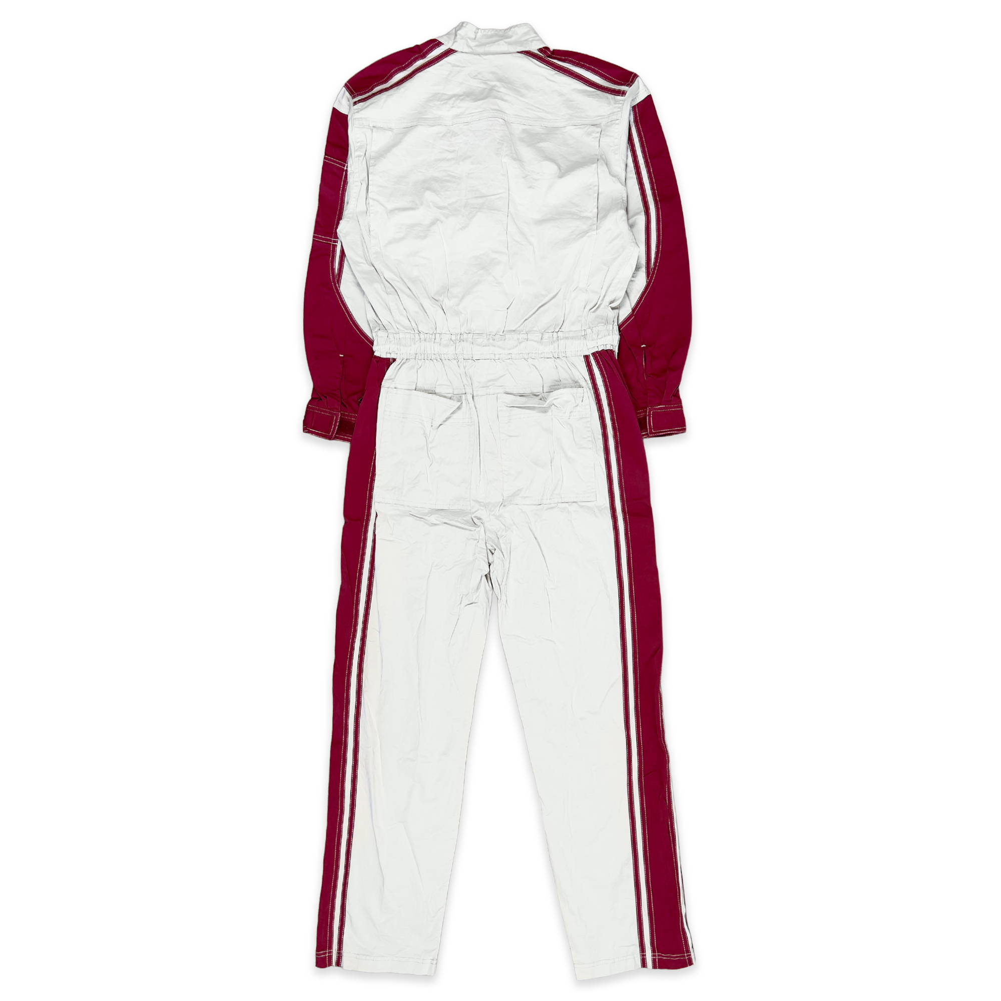 JDM Retro Hiroshima Toyota Tecno Stretch Summer Jumpsuit Coveralls Tsunagi Red