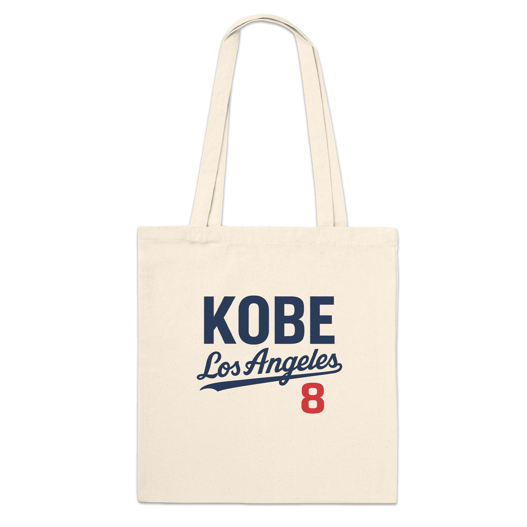 Japan Legacy Across Borders Kobe Bryant Dodgers Premium Tote Bag Natural - Sugoi JDM