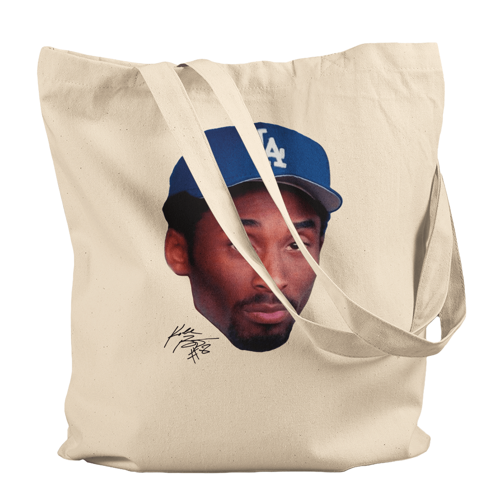 Japan Legacy Across Borders Kobe Bryant Dodgers Premium Tote Bag Natural - Sugoi JDM