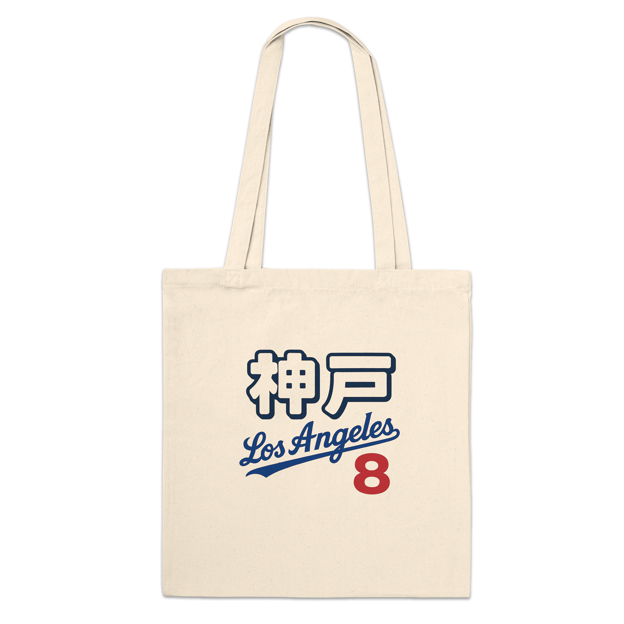 Japan Legacy Across Borders Kobe Bryant Dodgers Premium Tote Bag Natural - Sugoi JDM