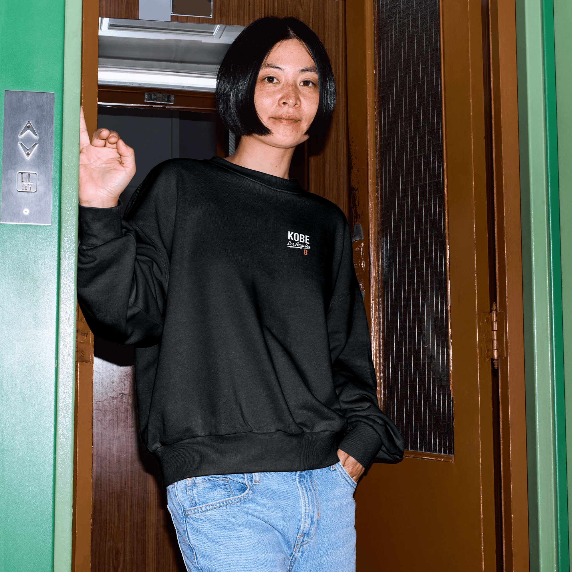 Japan Legacy Across Borders Kobe Bryant Dodgers Sweatshirt Black - Sugoi JDM