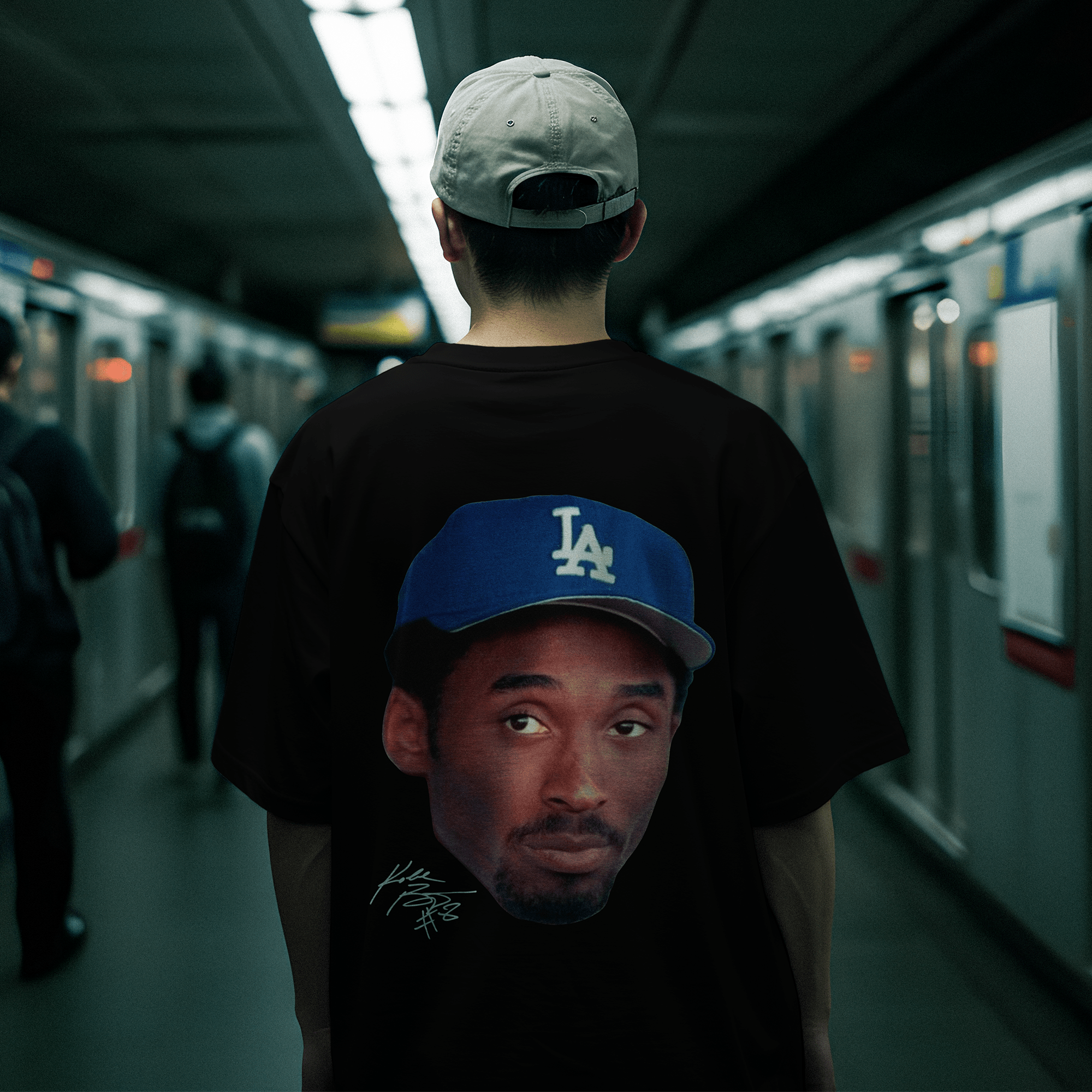 Japan Legacy Across Borders Kobe Bryant Dodgers T Shirt Black - Sugoi JDM