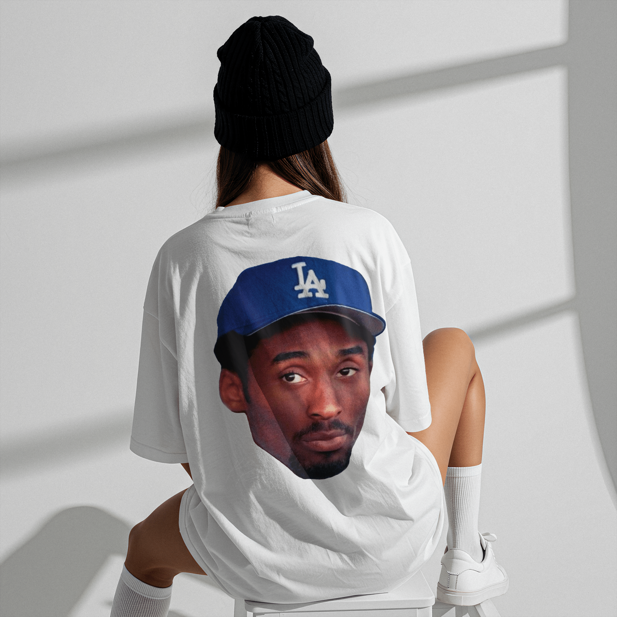 Japan Legacy Across Borders Kobe Bryant Dodgers T Shirt White - Sugoi JDM