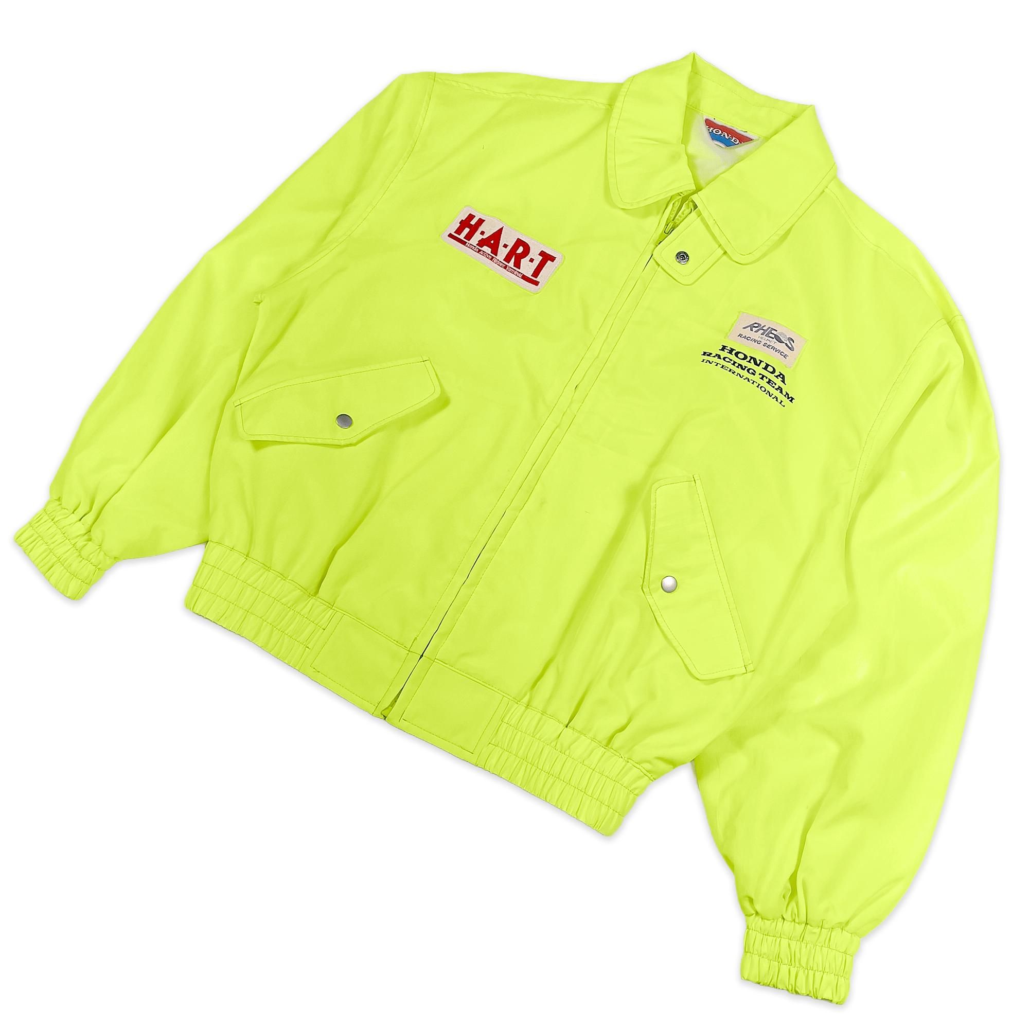JDM 1991 2R. Staff Japan Honda Racing International Rheos HART Jacket Yellow - Sugoi JDM