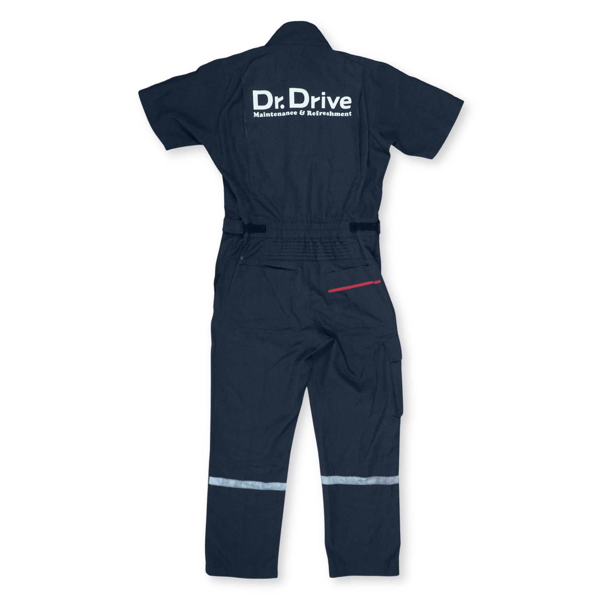 JDM Genuine Japan Eneos Dr. Drive Staff Short Sleeve Coveralls Tsunagi Blue - Sugoi JDM