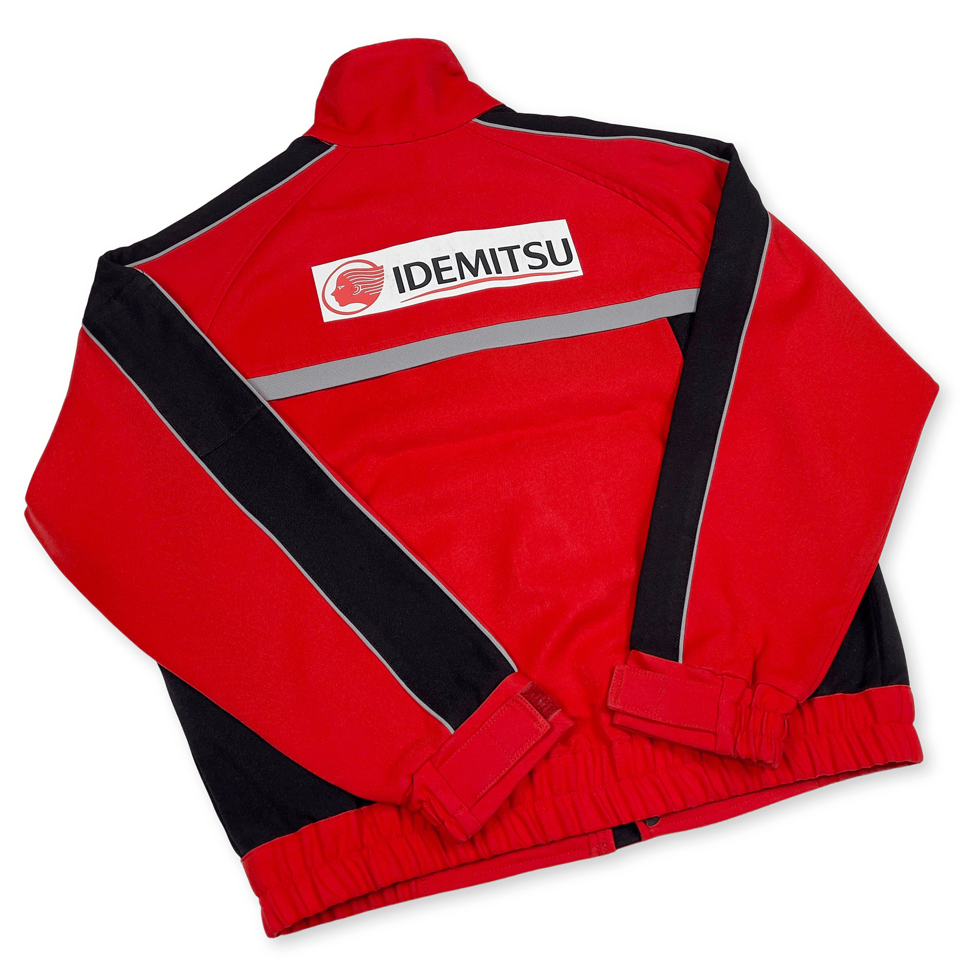 JDM Retro Showa Era Japan Idemitsu Gas Station Bomber Jacket Red - Sugoi JDM