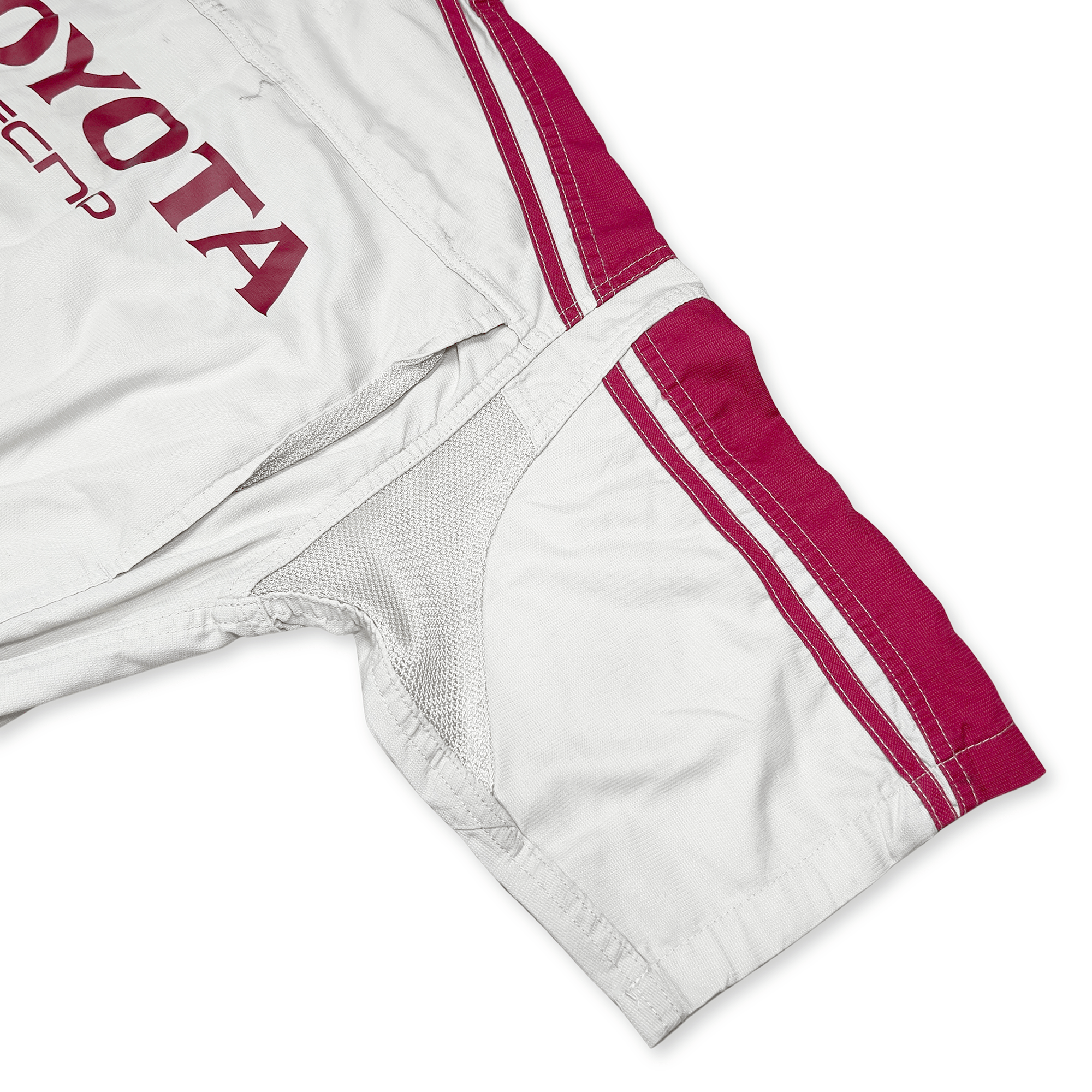 JDM Retro Toyota Tecno Summer Short Sleeve Jumpsuit Coveralls Tsunagi Red - Sugoi JDM