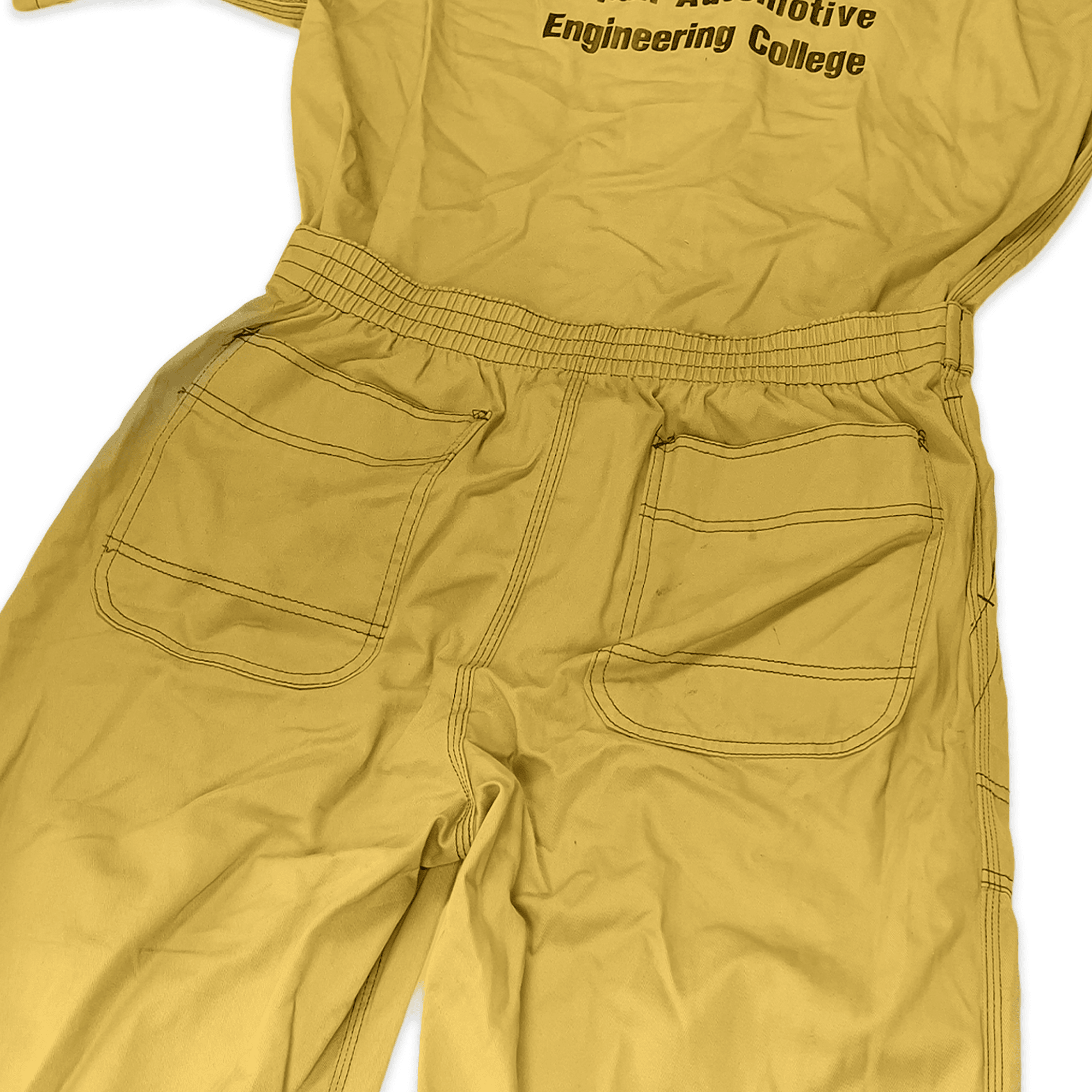 JDM Toyota Automotive Engineering College Short Sleeve Coveralls Tsunagi Brown - Sugoi JDM
