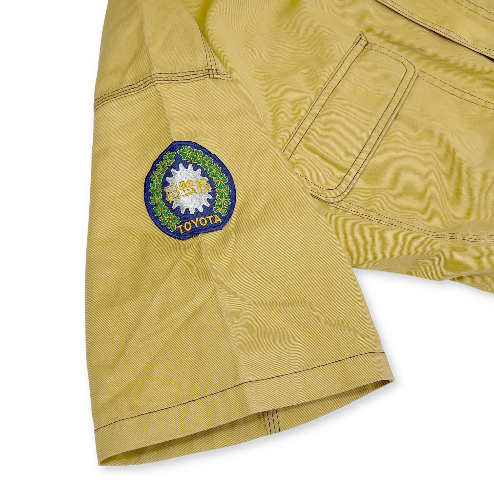 JDM Toyota Japan Automotive Engineering College Short Sleeve Coveralls Tsunagi Brown - Sugoi JDM