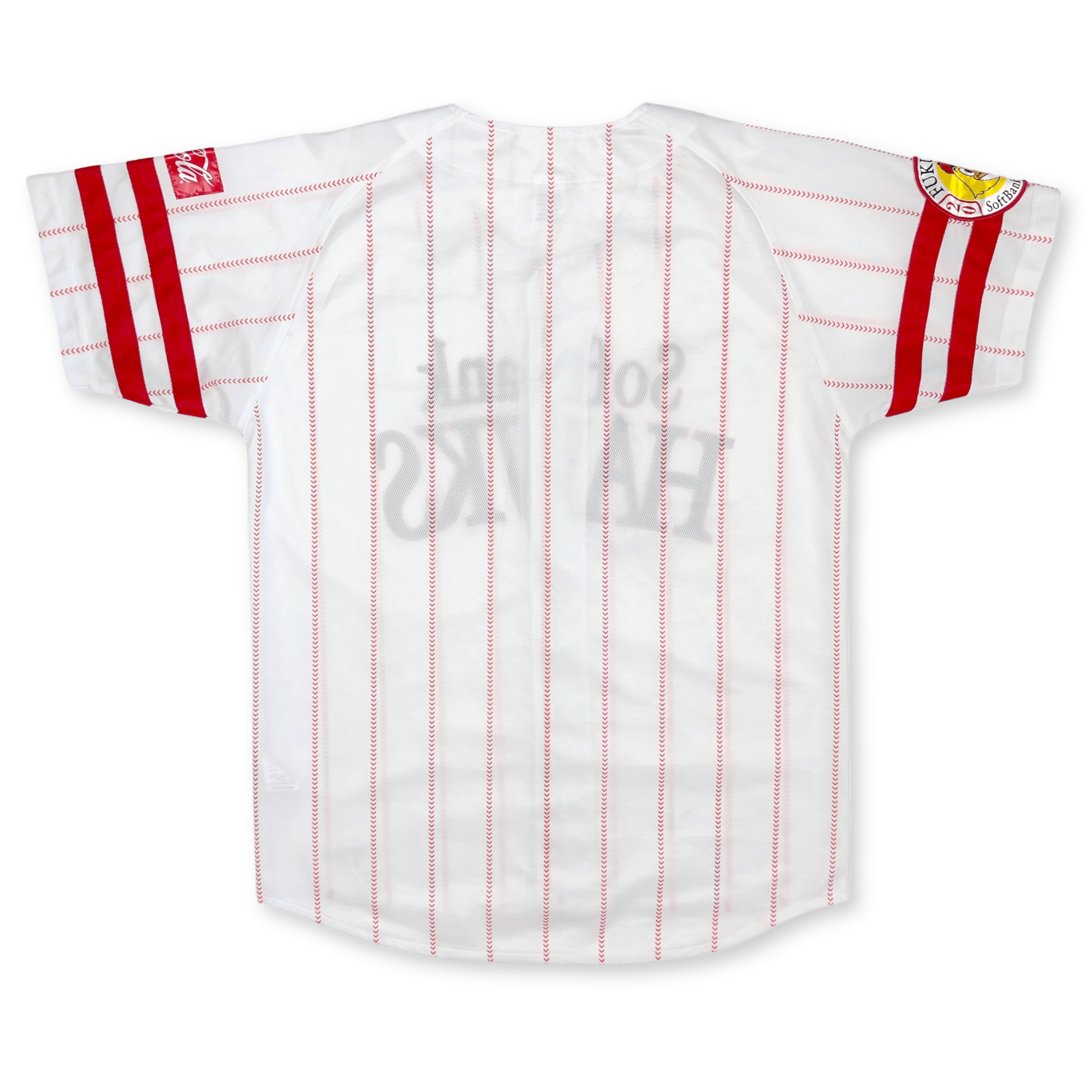 Limited Retro Majestic Japan Softbank Hawks Baseball Jersey 2017 White - Sugoi JDM