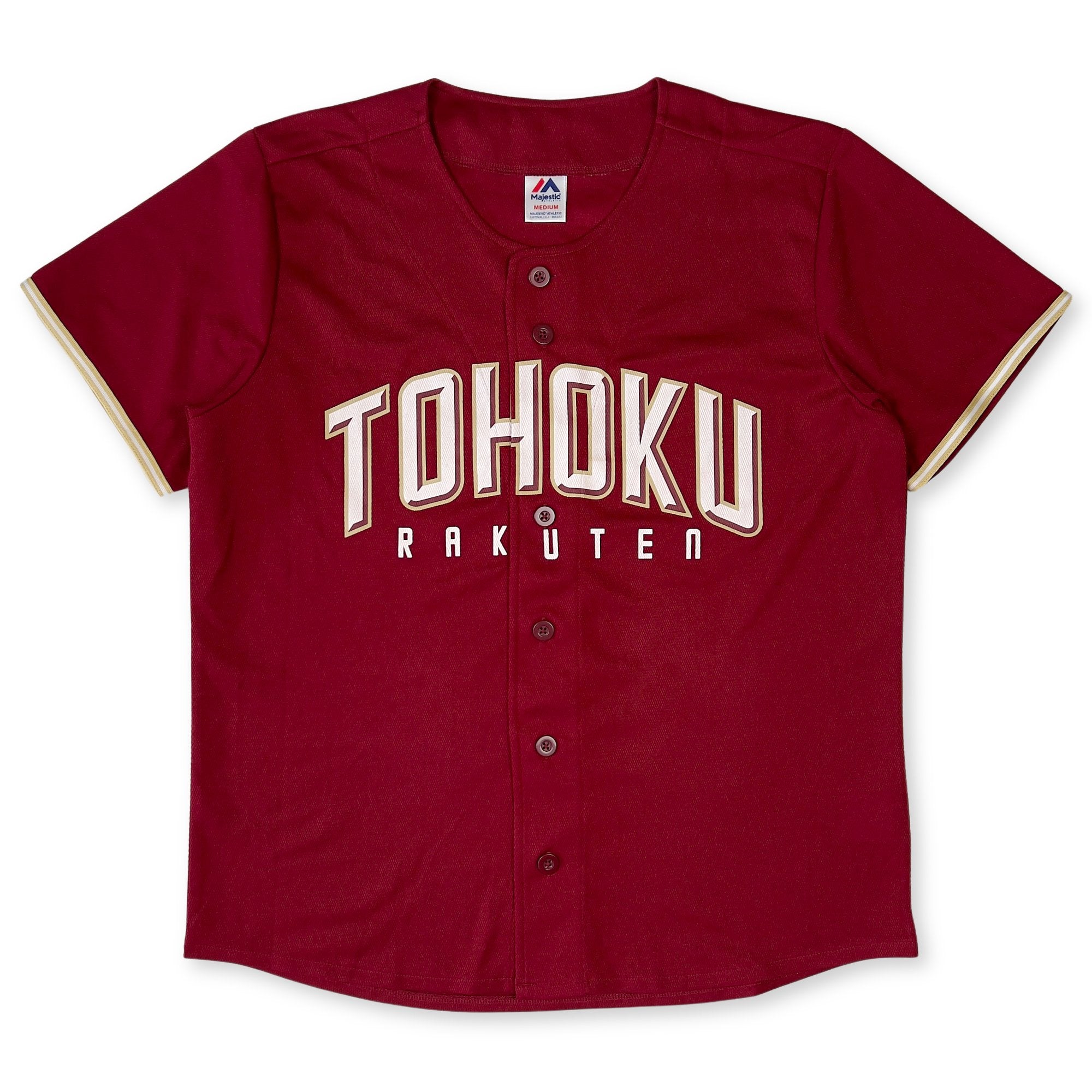 Majestic NPB Japan Baseball Tohoku Rakuten Eagles Promotional Jersey Red - Sugoi JDM