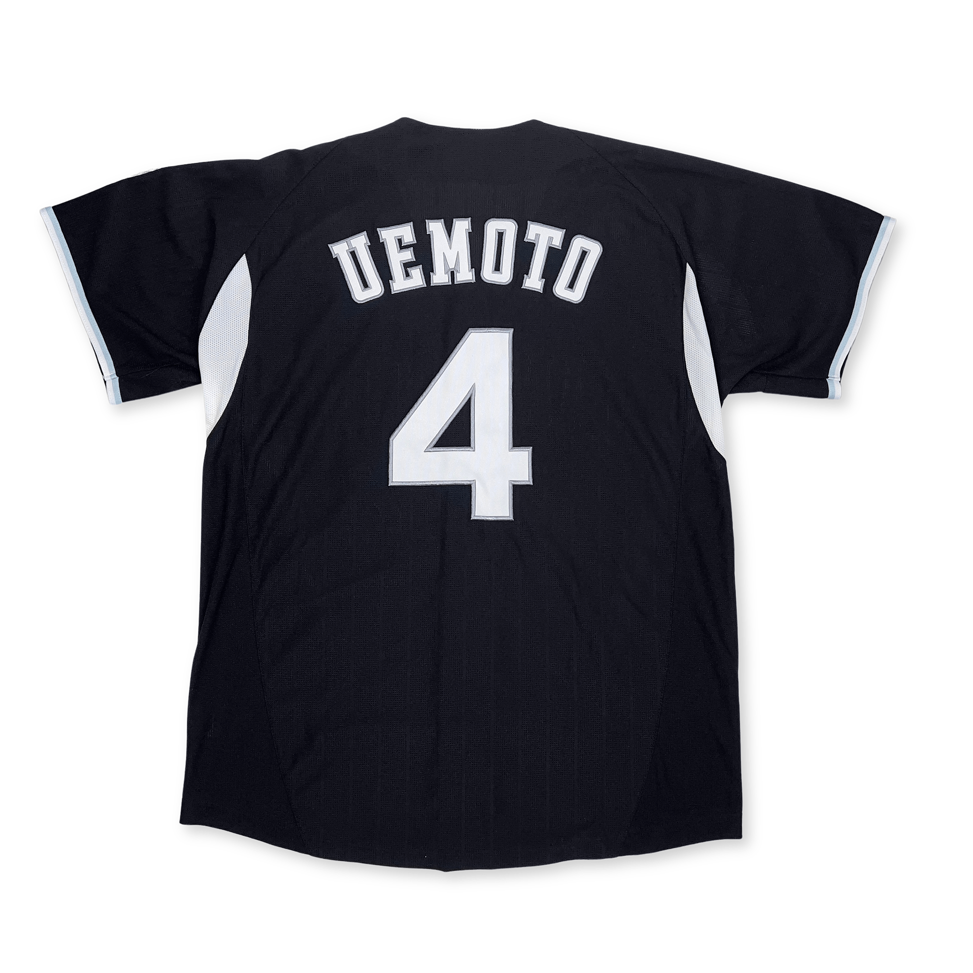 Mizuno Japan NPB Hanshin Tigers Hiroki Uemoto Baseball Knit Jersey Black #4 - Sugoi JDM