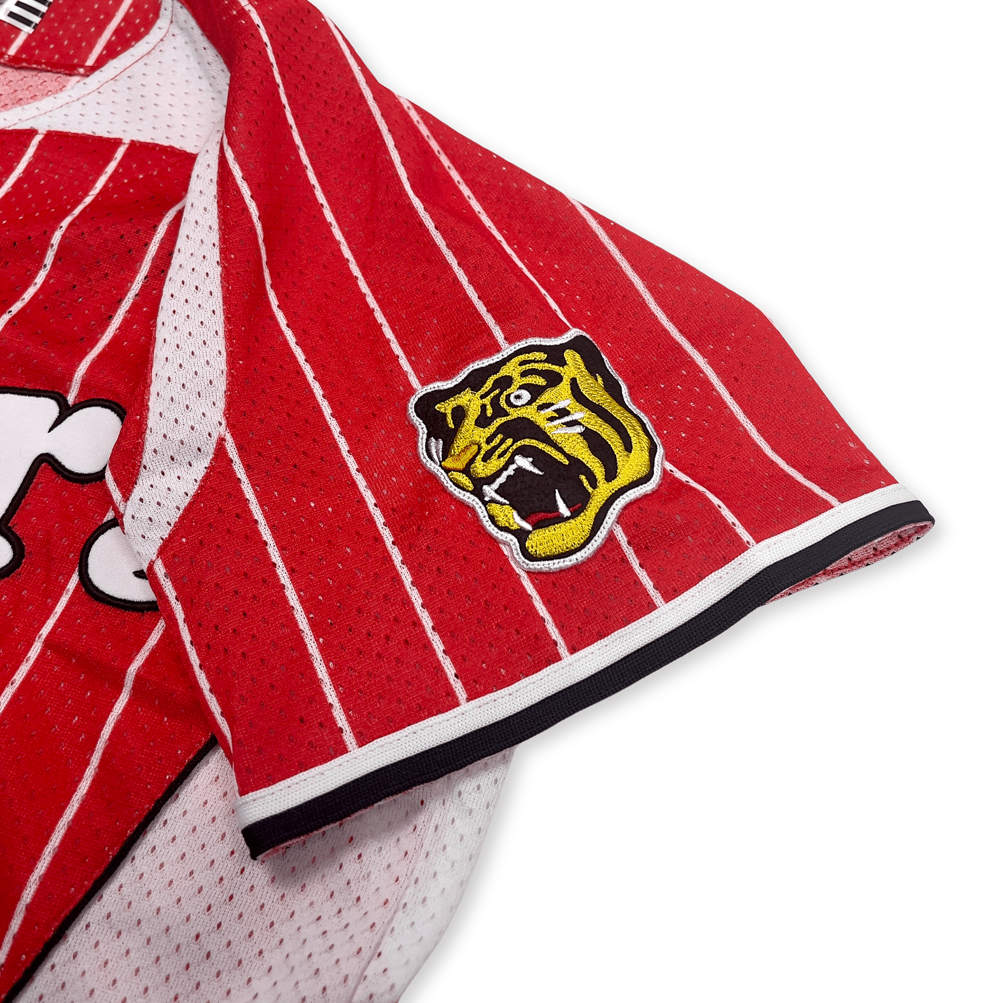 Mizuno Japan NPB Hanshin Tigers Hiroki Uemoto Baseball Knit Jersey Red #4 - Sugoi JDM