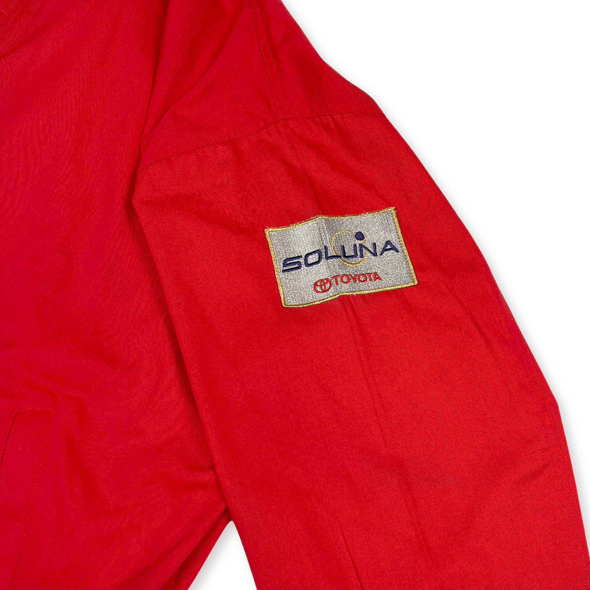 New 1990s Retro Japan JDM Toyota Soluna Tercel Uniform Jacket Red - Sugoi JDM