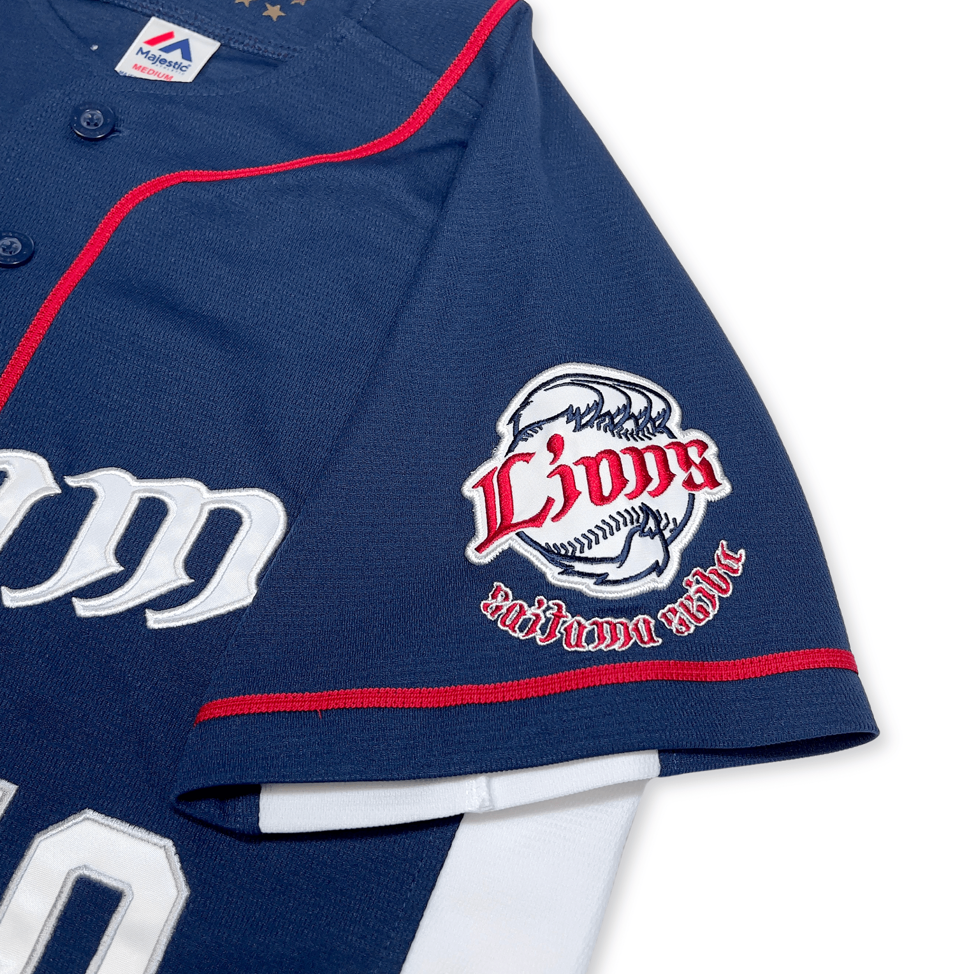 New Japan NPB Seibu Lions Tomoya Mori Japan Baseball Knit Jersey 10 - Sugoi JDM