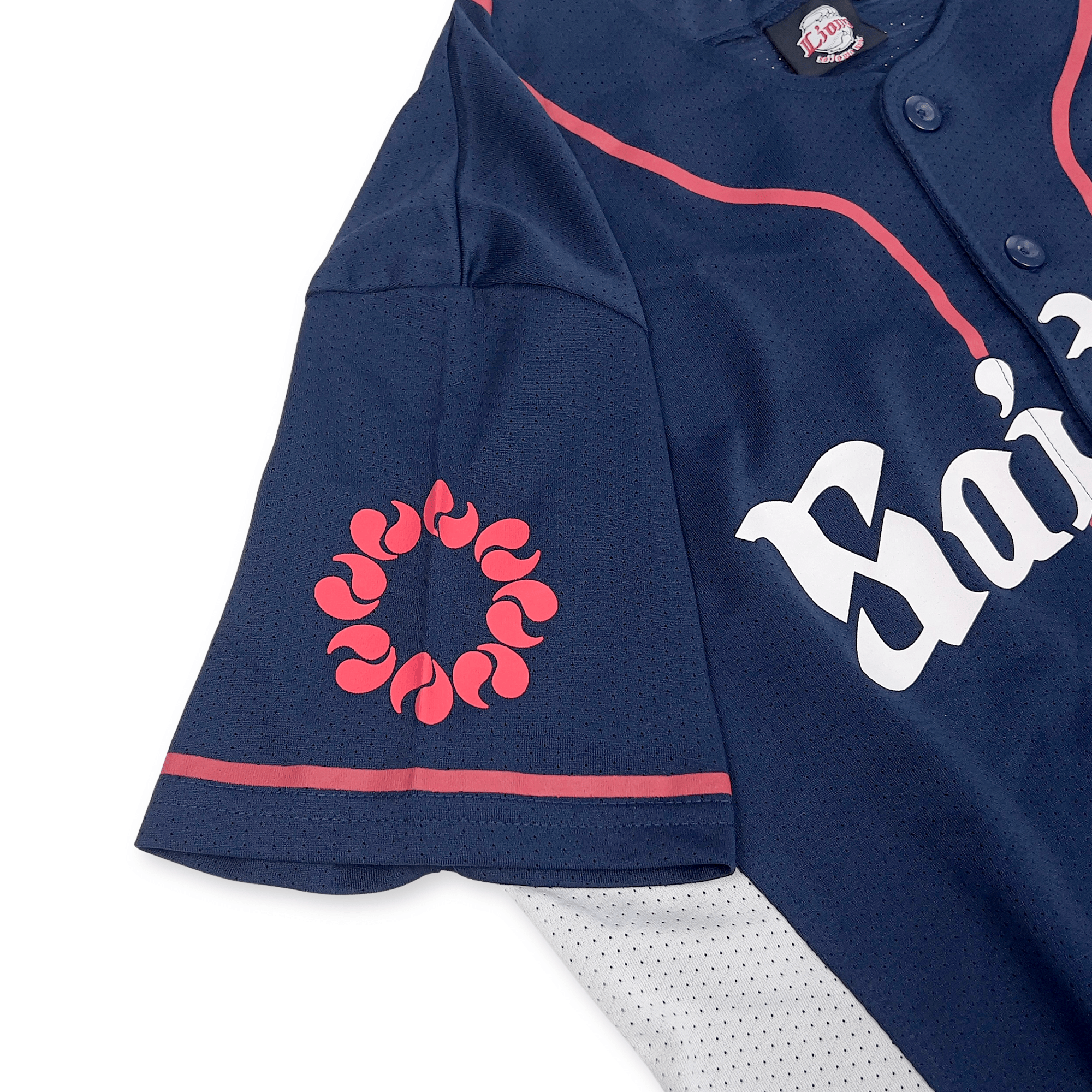 2016 Majestic Saitama Seibu Lions Fan Club Saitama Uniform jersey in navy blue, light blue and white