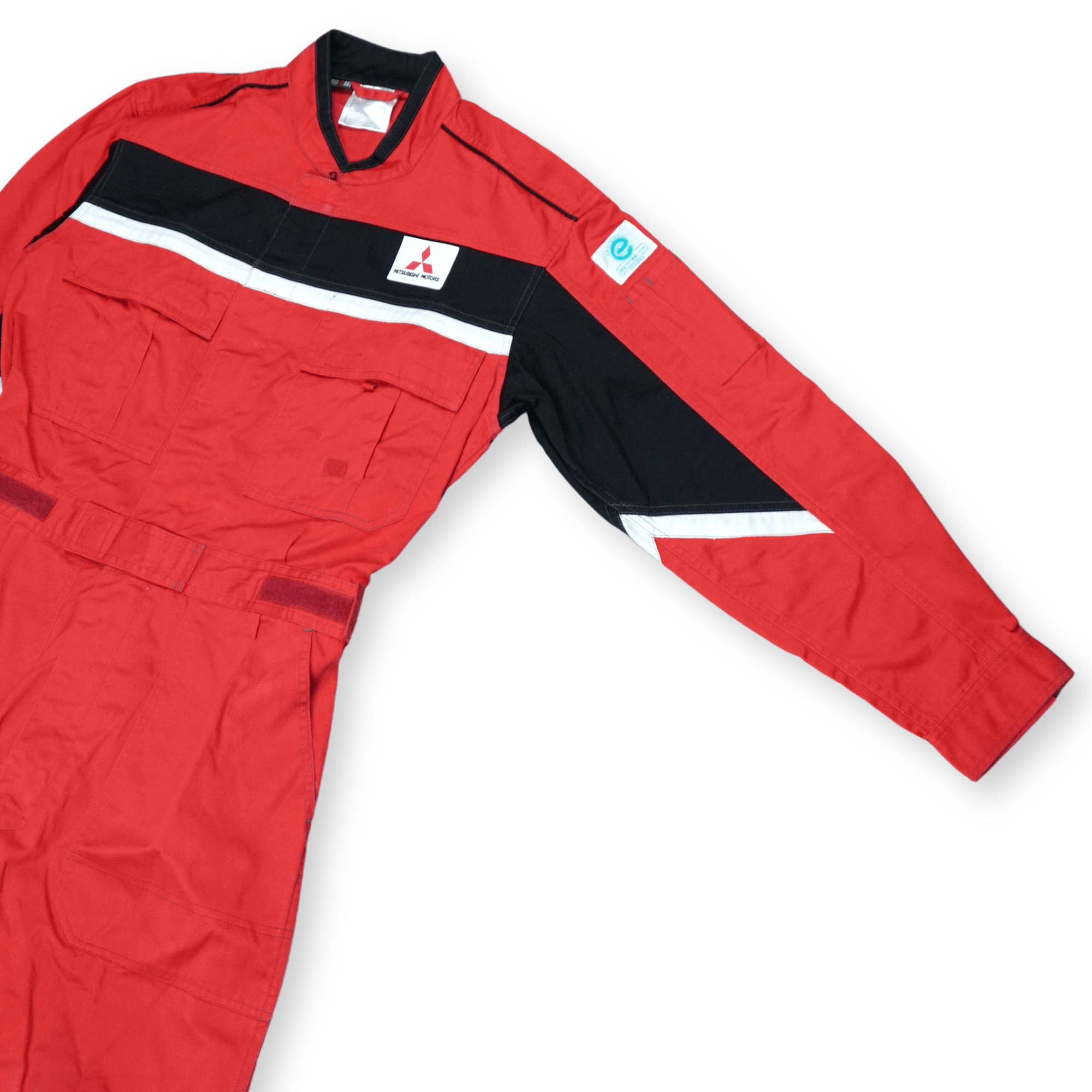 New JDM Japan Ralliart Mitsubishi Motors Pit Crew Mechanic Coverall Tsunagi Red - Sugoi JDM