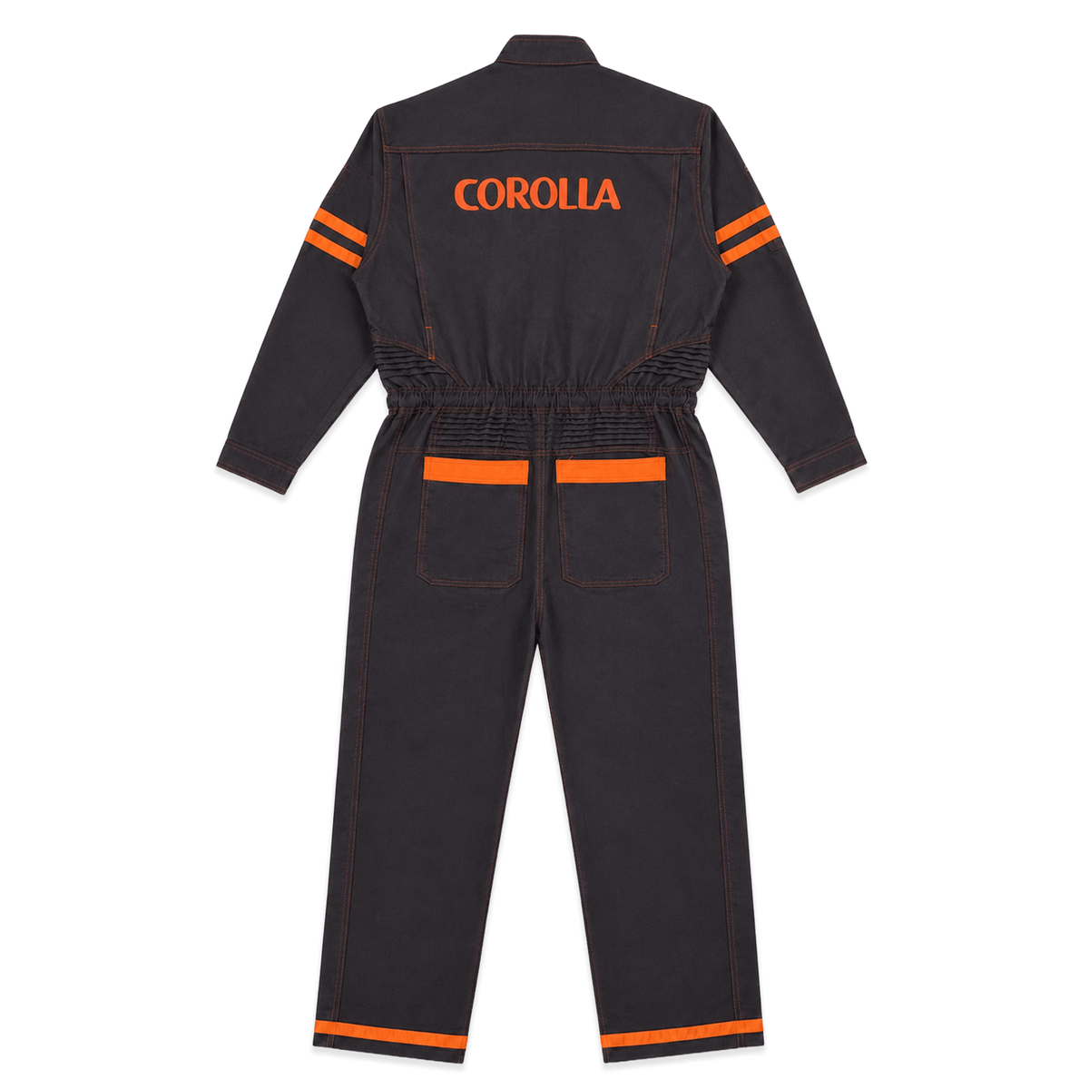 New JDM Retro Toyota Corolla Coveralls Jumpsuit Summer Tsunagi Dark Brown - Sugoi JDM