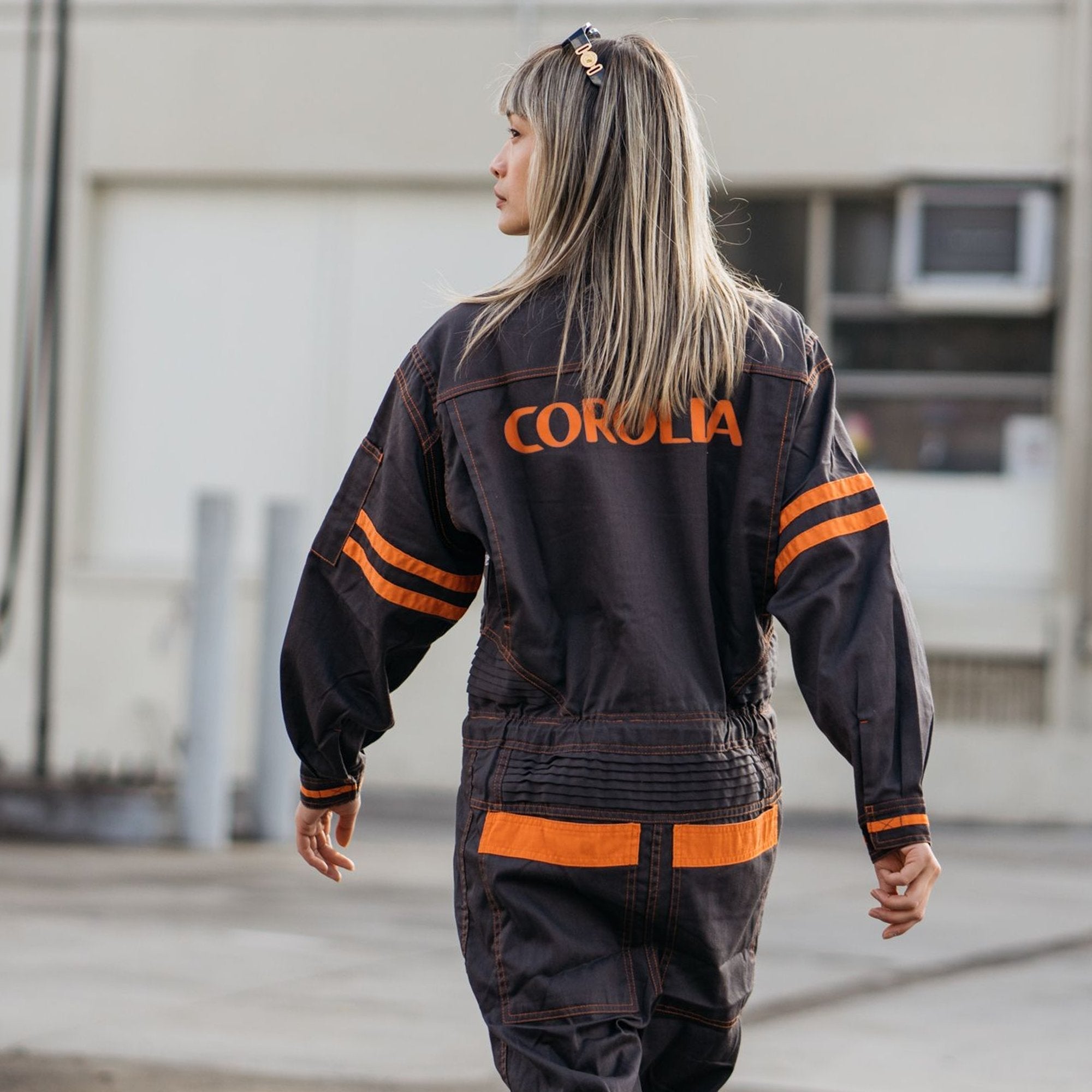 New JDM Retro Toyota Corolla Coveralls Jumpsuit Summer Tsunagi Dark Brown - Sugoi JDM