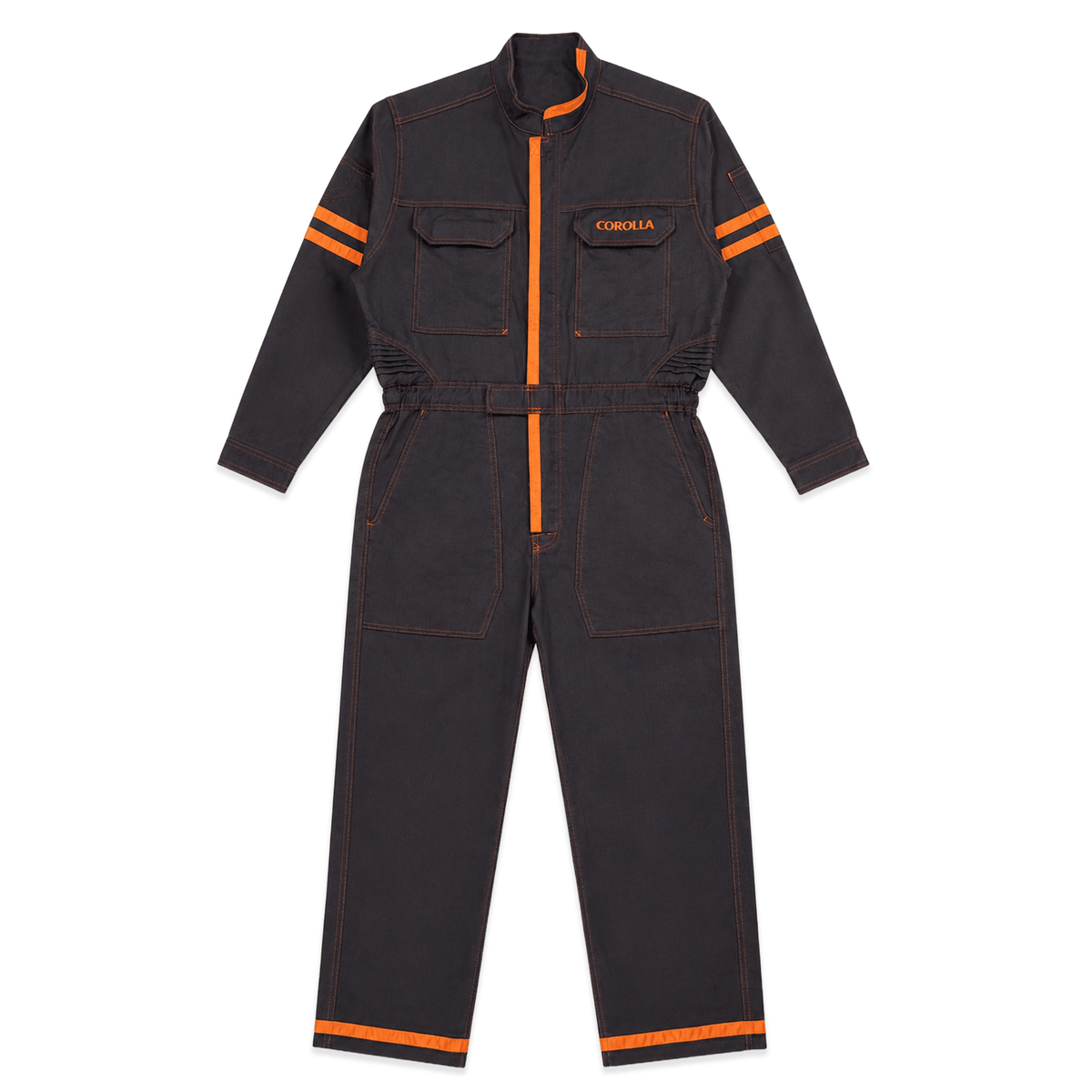 New JDM Retro Toyota Corolla Jumpsuit Coveralls Jumpsuit Tsunagi Dark Brown - Sugoi JDM