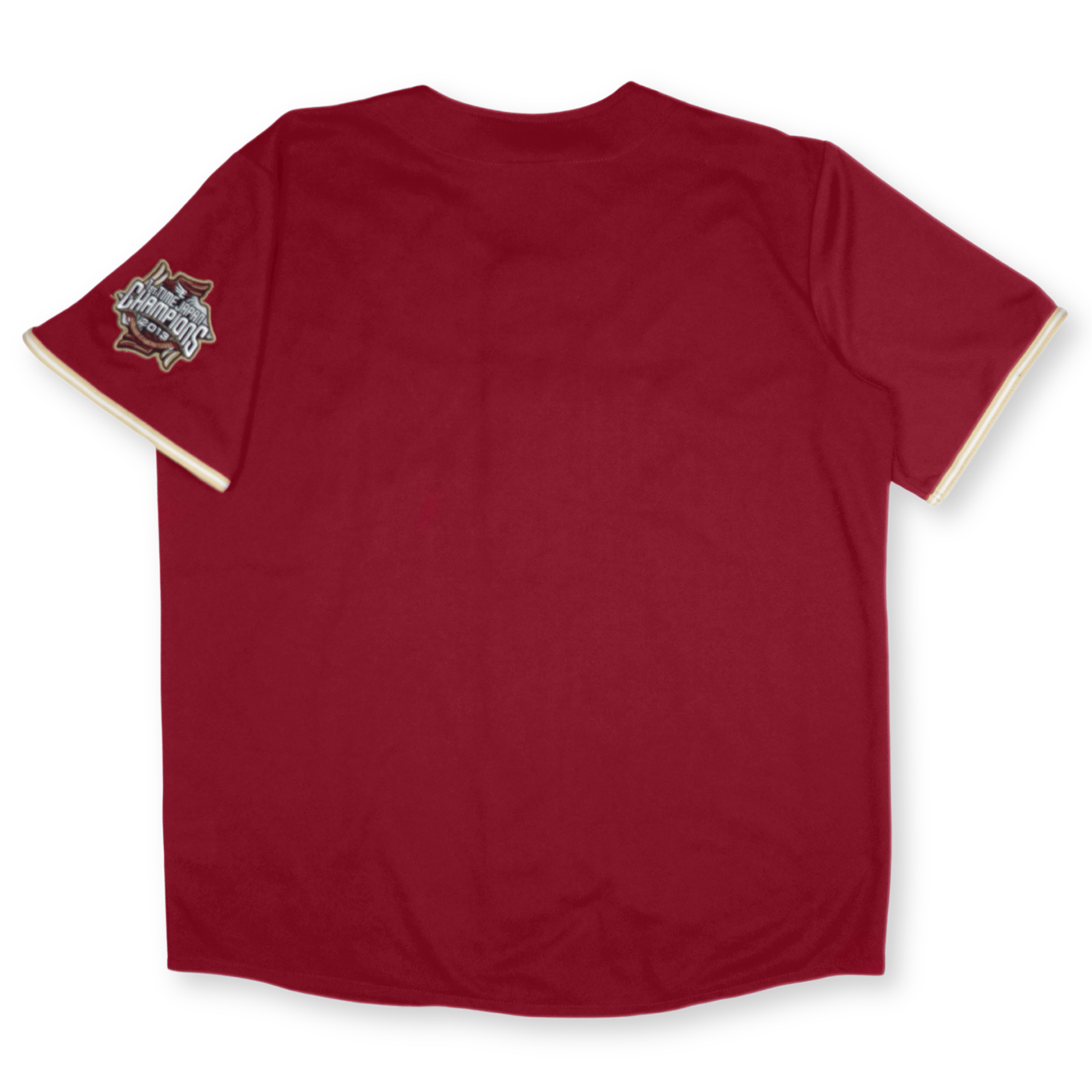 New Majestic NPB Baseball Rakuten Golden Eagles Knit Jersey Champions 2013 Red - Sugoi JDM