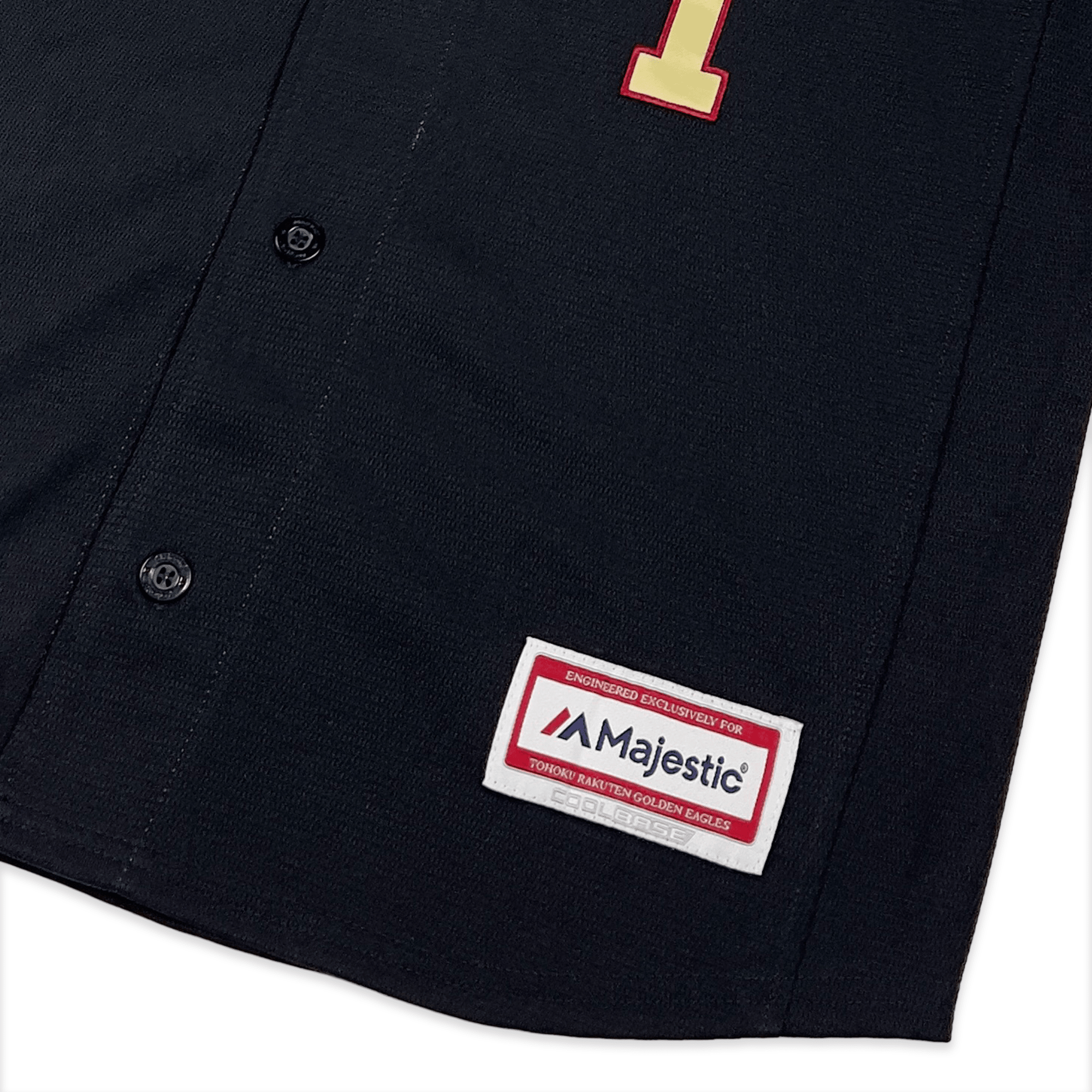 New Majestic NPB Baseball Tohoku Rakuten Eagles Yuki Matsui Jersey 2017 Black - Sugoi JDM