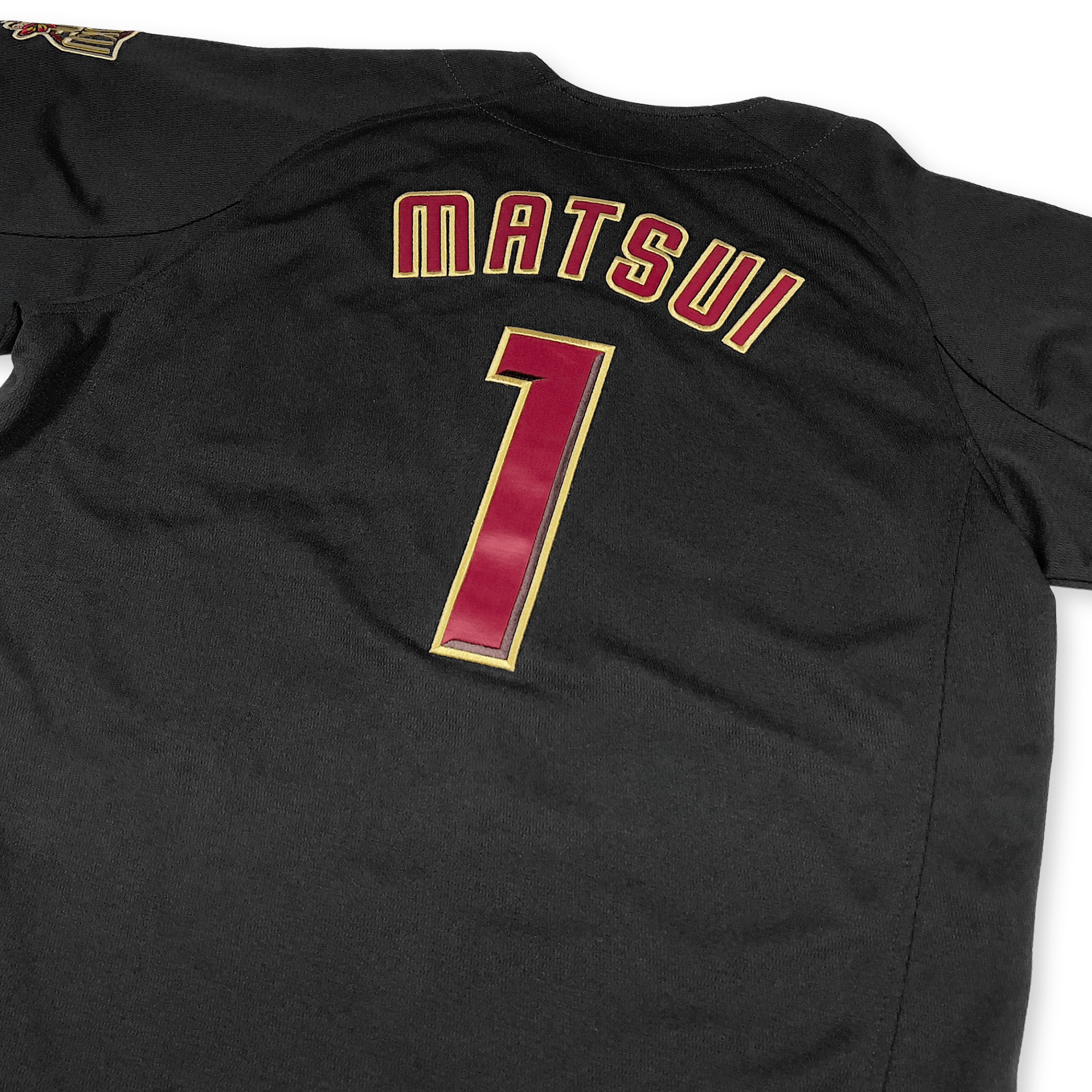 New Majestic NPB Baseball Tohoku Rakuten Eagles Yuki Matsui Jersey 2018 Black - Sugoi JDM