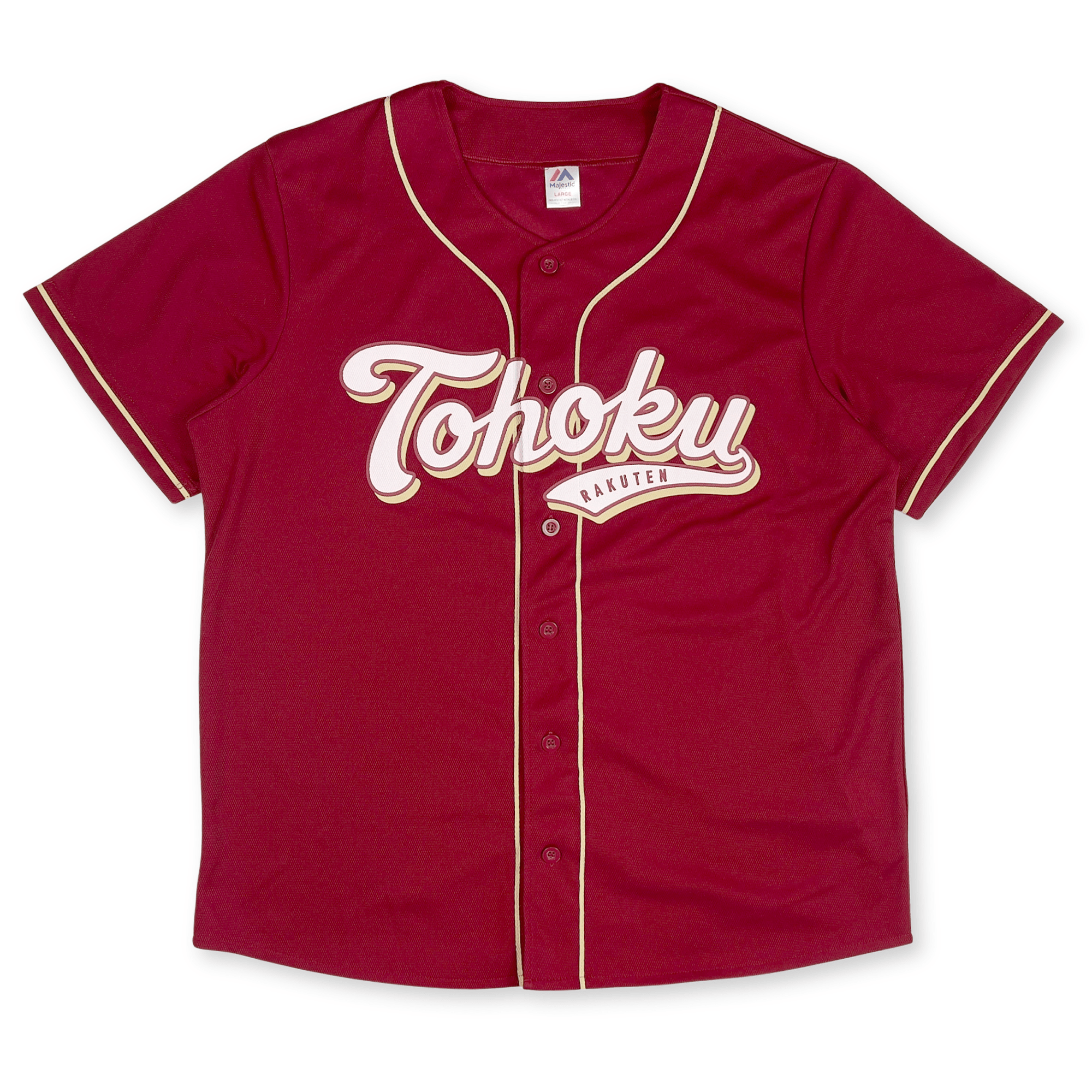 New Majestic NPB Japan Baseball Tohoku Rakuten Eagles Summer Jersey 2015 Red - Sugoi JDM