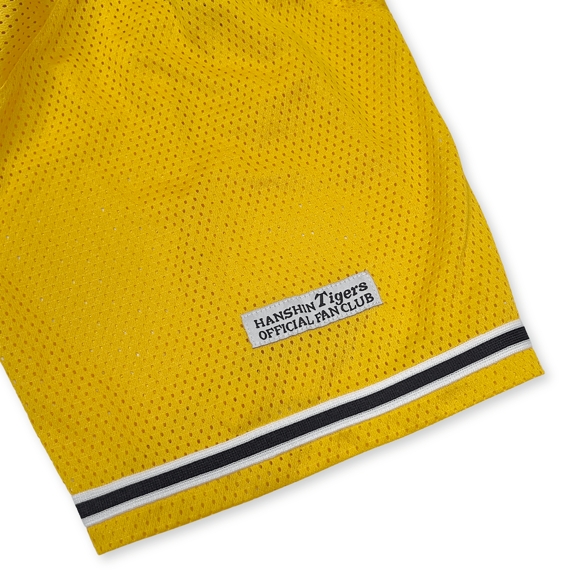 New Mizuno Retro Japan Hanshin Tigers Kanji Fumiya Hojoh Baseball Knit Jersey Yellow - Sugoi JDM