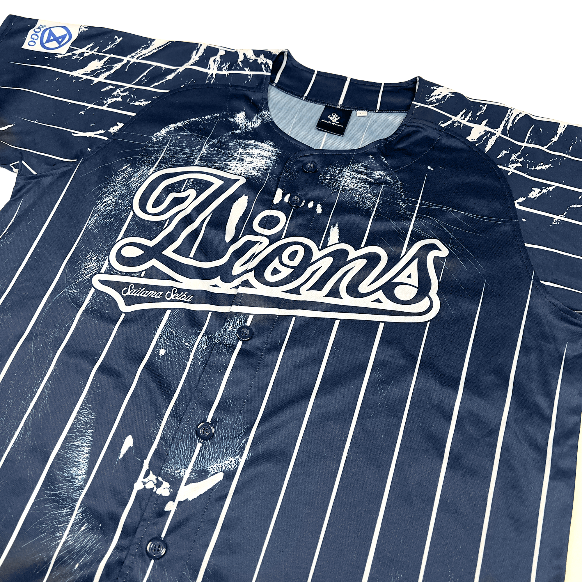 New NPB Yosuke Aizawa Seibu Lions Hunt Blue Baseball Uniform Jersey 2024 - Sugoi JDM