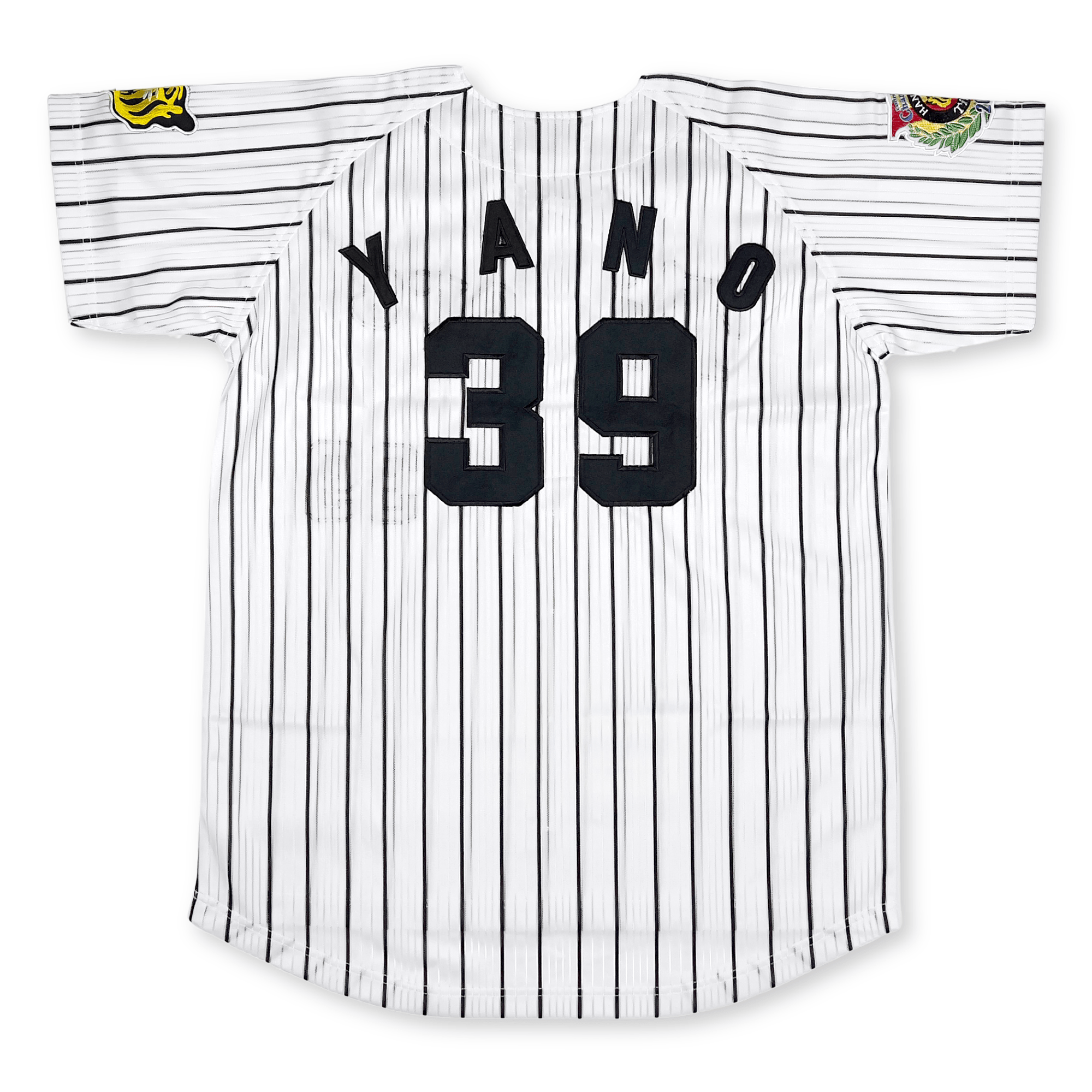 New Retro 2003 Champions NPB Hanshin Tigers Akihiro Yano Baseball Knit Jersey - Sugoi JDM
