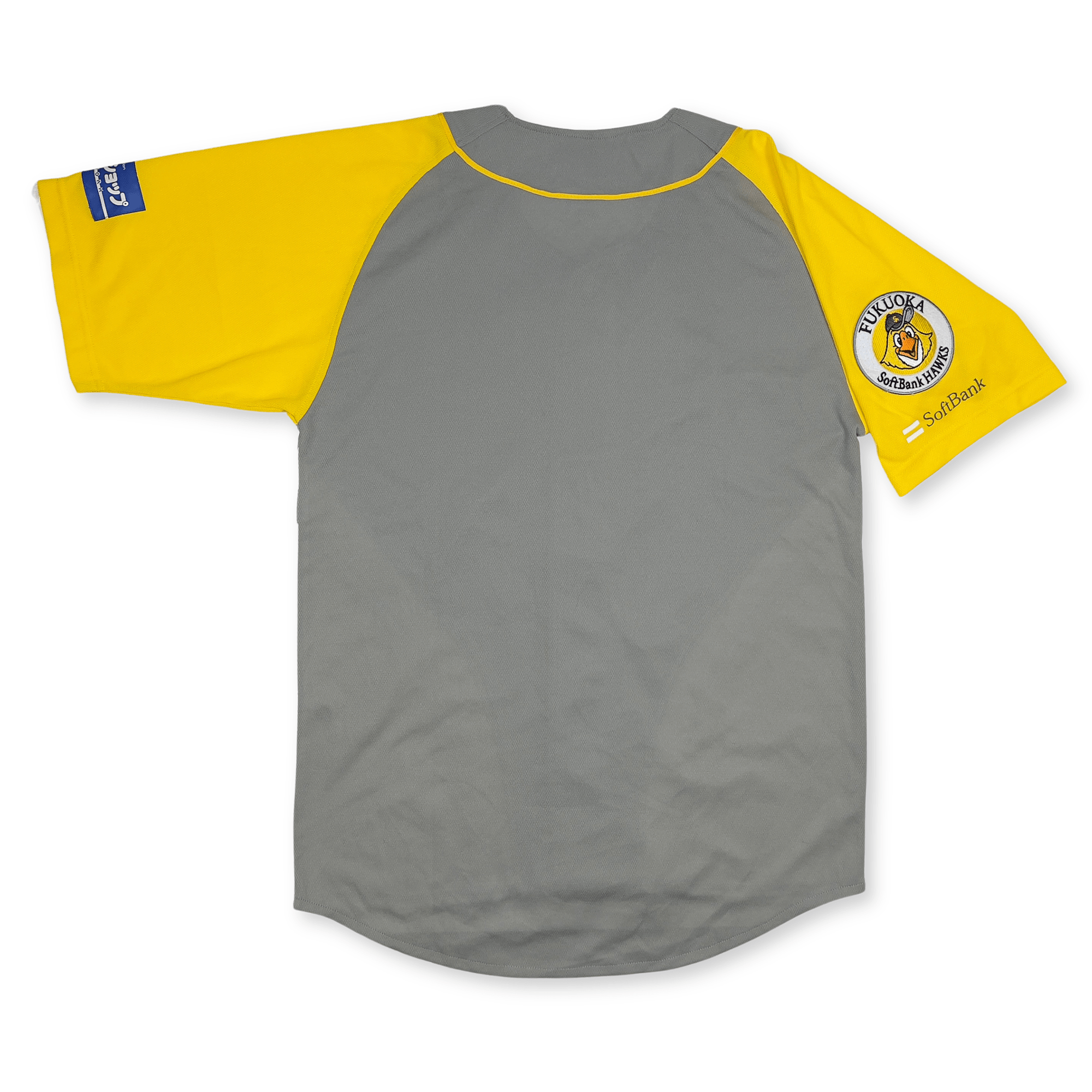 New Retro Japan Fukuoka Softbank Hawks 2007 Baseball Jersey Grey - Sugoi JDM