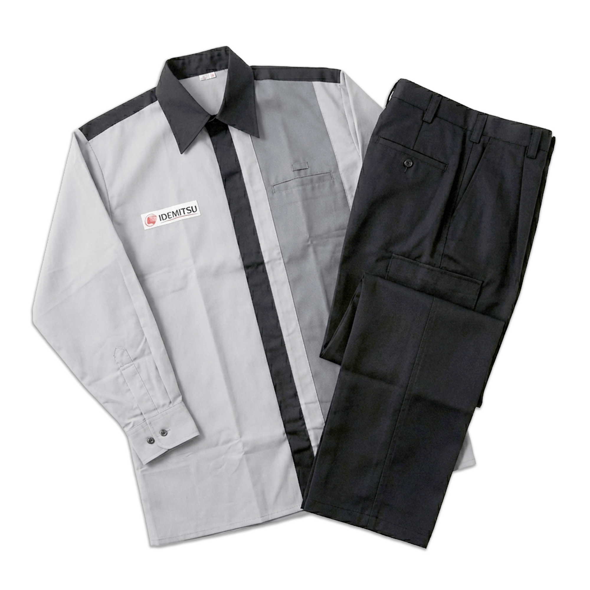 New Retro Japan JDM Idemitsu Auto Service Staff Shirt And Pants Setup - Sugoi JDM