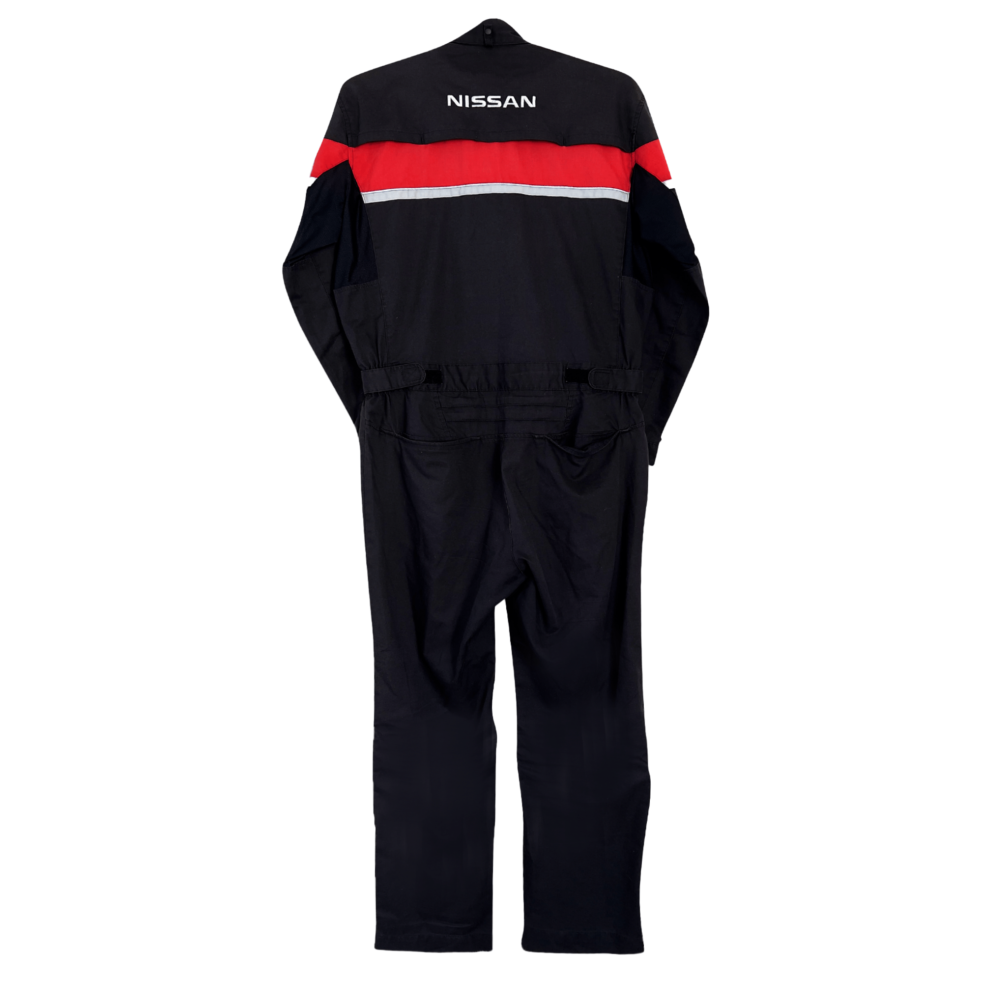 New Retro Japan Nissan Pitwork Summer Tsunagi Mechanics Coverall Black - Sugoi JDM