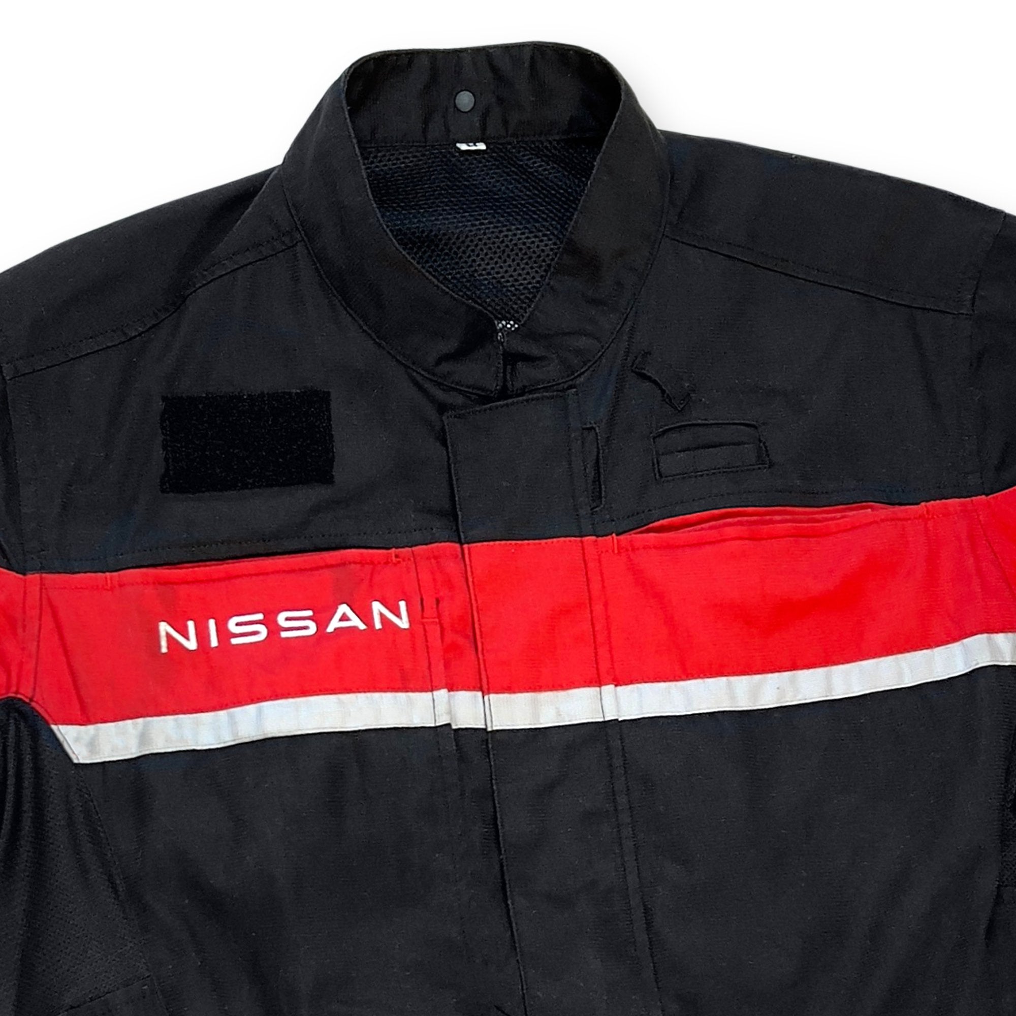 New Retro Japan Nissan Pitwork Summer Tsunagi Mechanics Coverall Black - Sugoi JDM