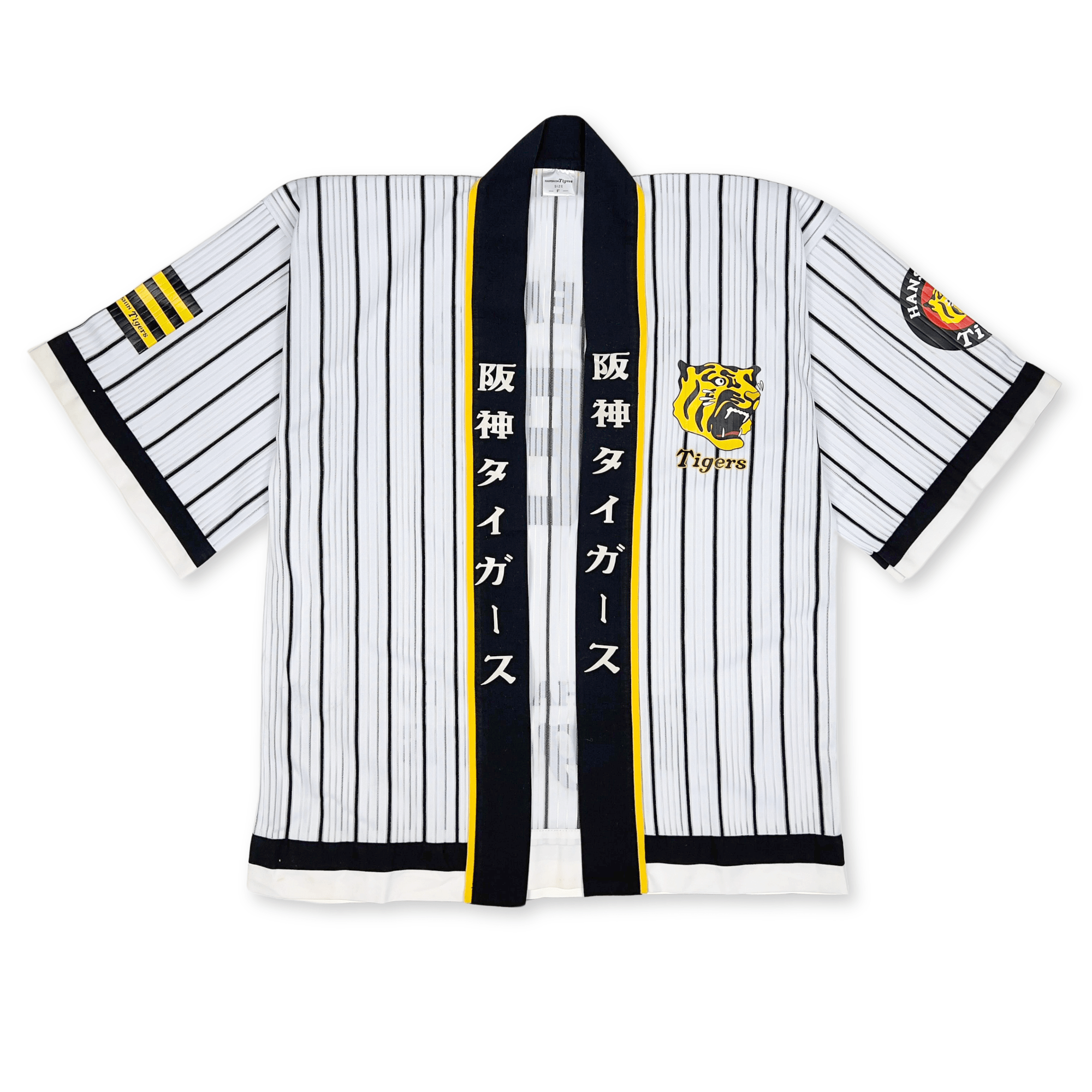 New Retro Japanese Baseball Hanshin Tigers Tomoaki Kanemoto Happi Coat Kimono - Sugoi JDM