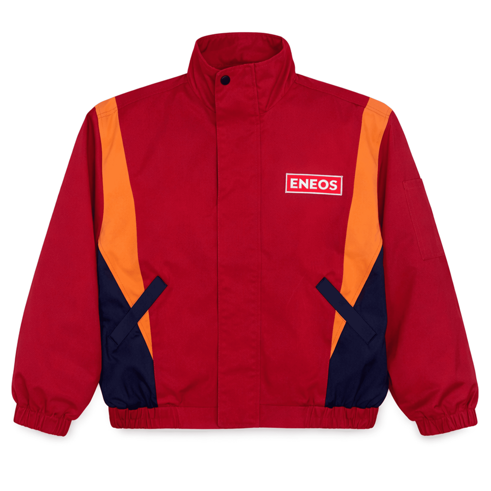 New Retro JDM Japan ENEOS Oil Gas Station Workwear Jacket Uniform Red - Sugoi JDM