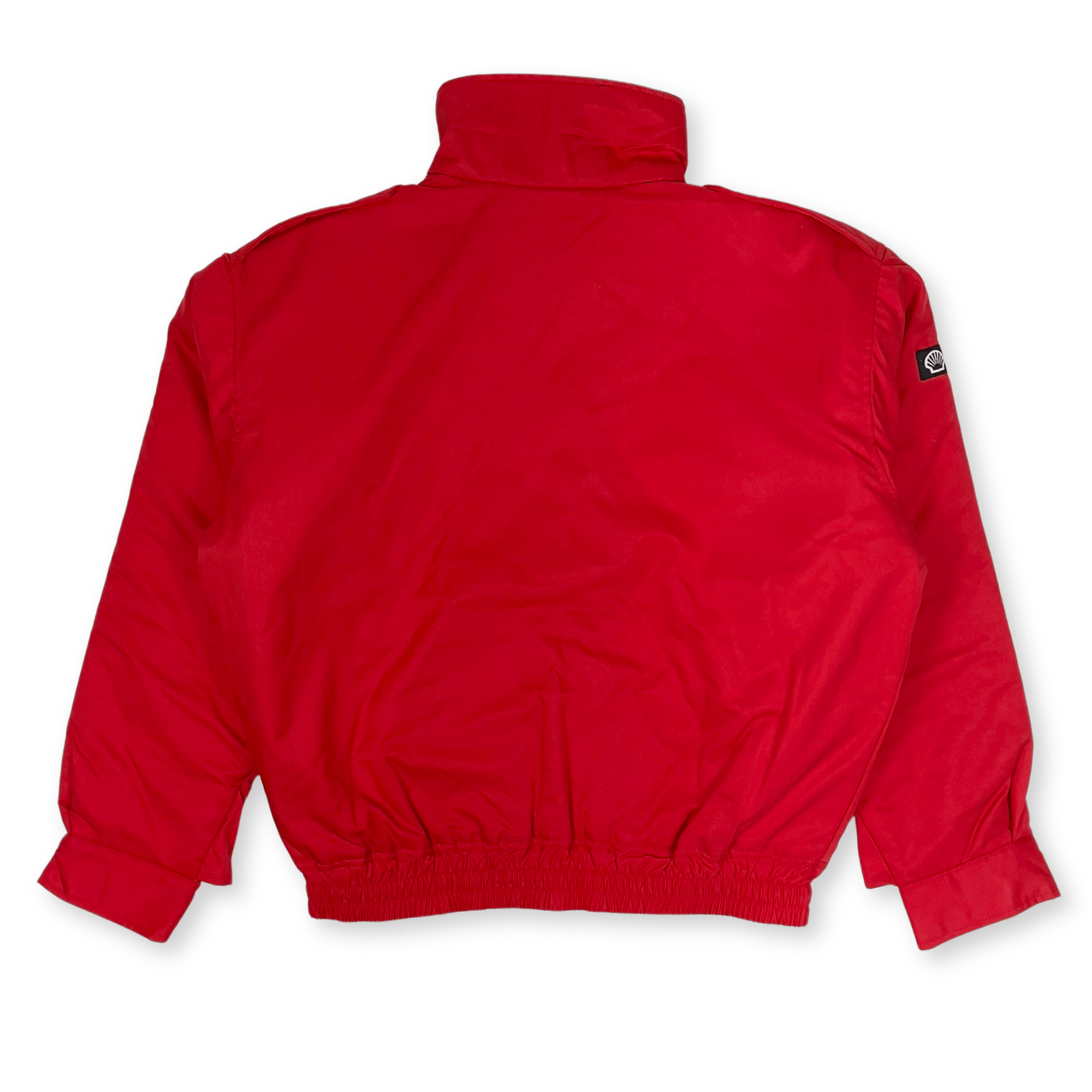 New Retro JDM Japan Showa 1990s Formula Shell Sekiyu Winter Jacket Red - Sugoi JDM