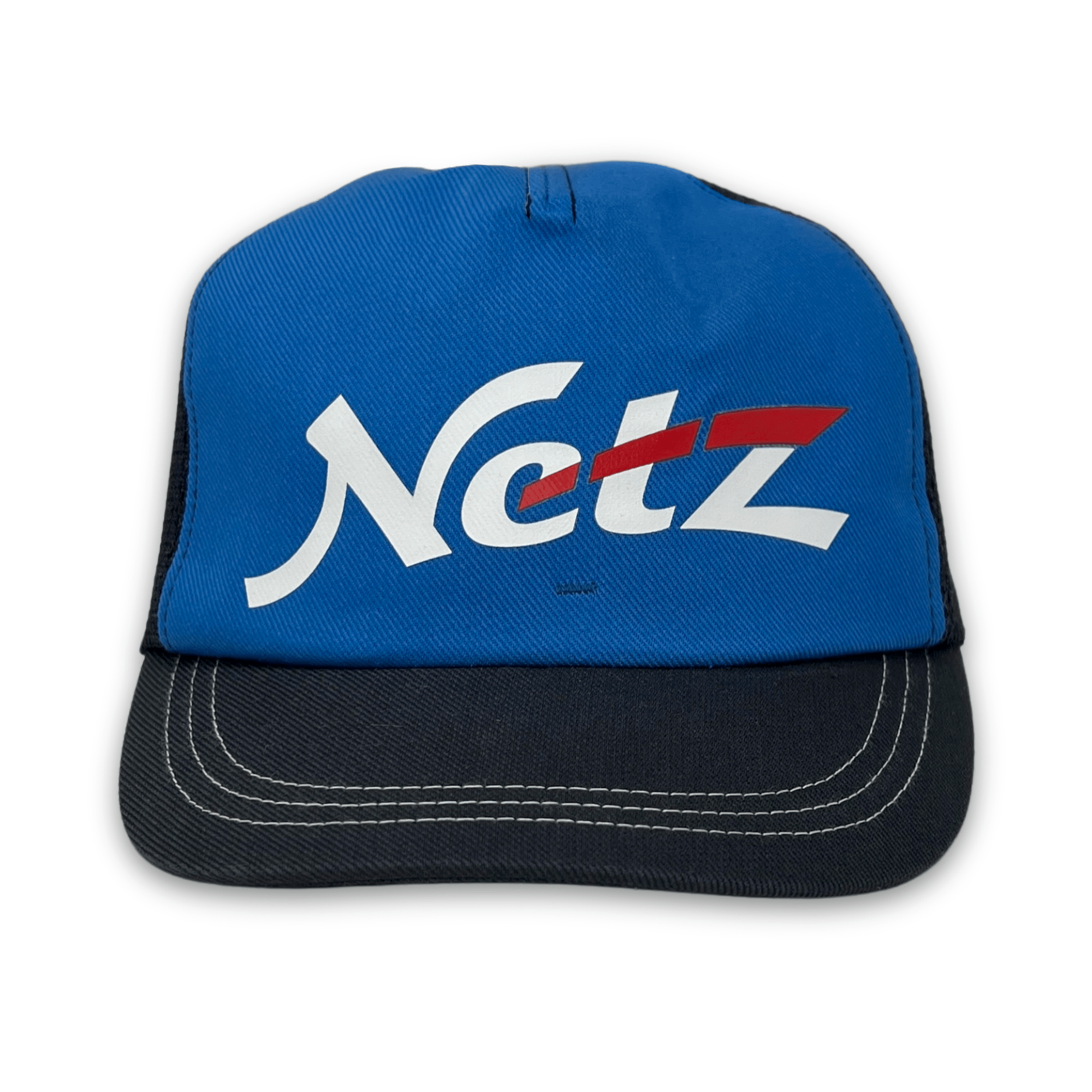 New Retro JDM Japan Toyota GR Netz Technician Summer Mesh Hat Blue - Sugoi JDM