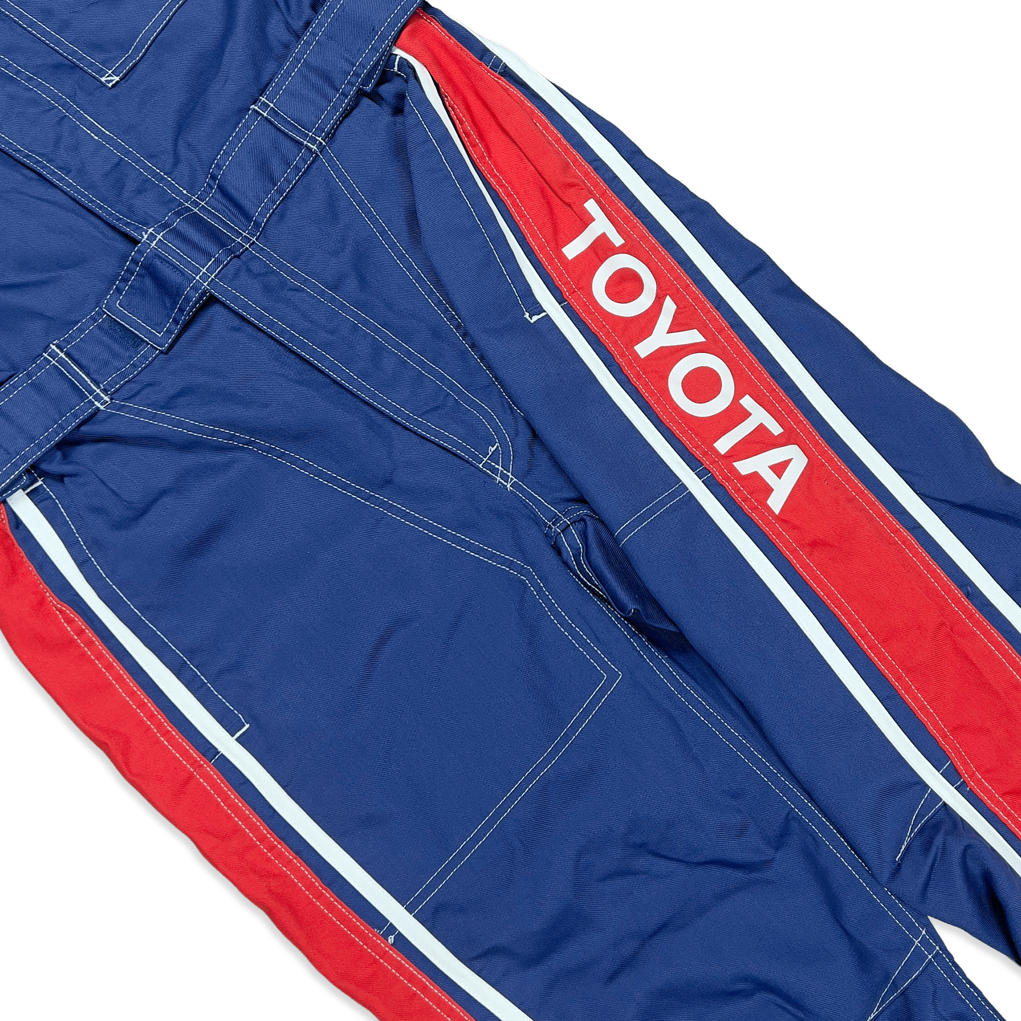 New Retro JDM Toyota Corolla Tecno Jumpsuit Coveralls Mechanic Tsunagi Blue - Sugoi JDM